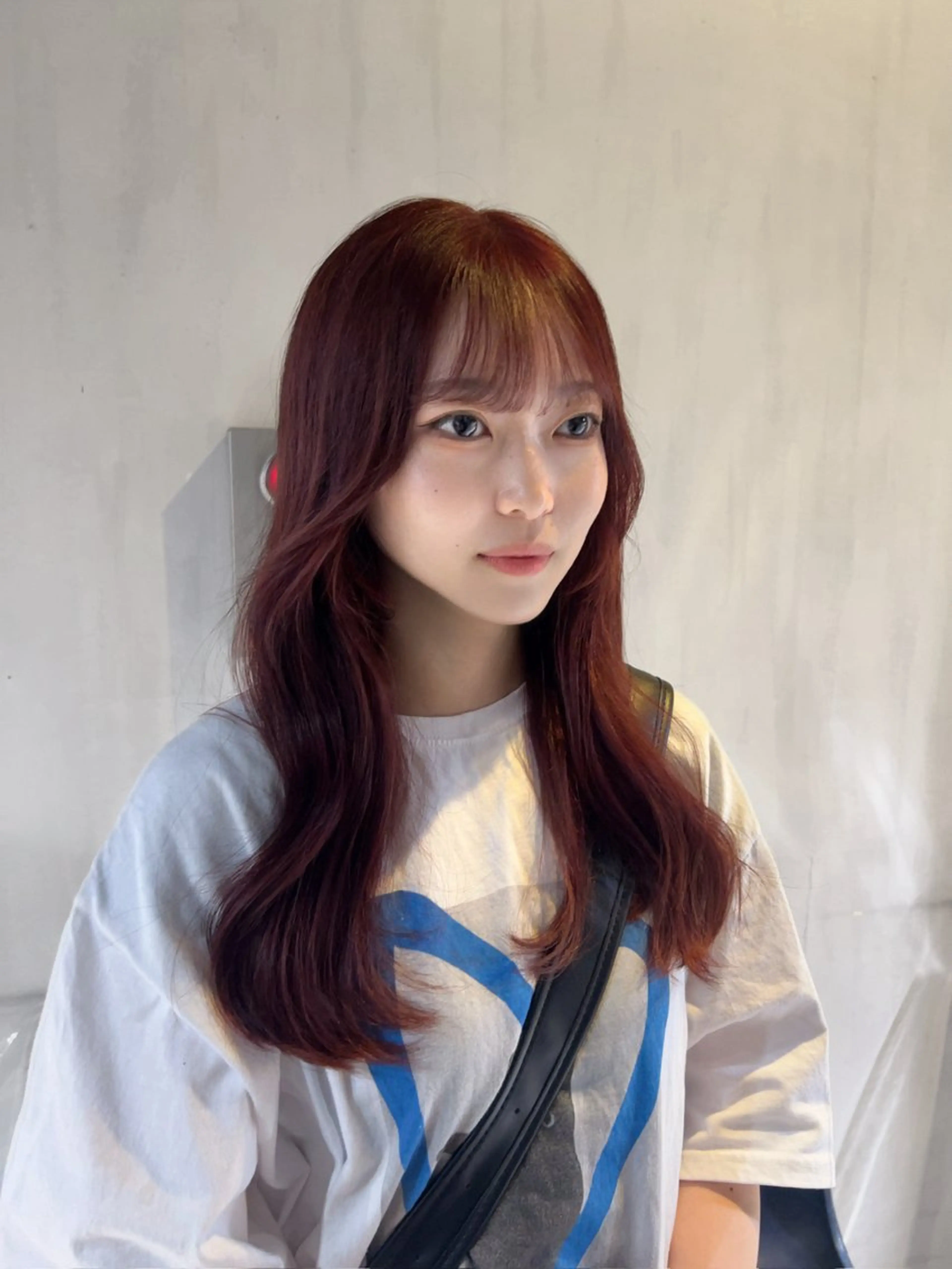 ロング 韓国風カラー 韓国風ヘア レイヤーカット ワンホンレイヤー MEI🎀垢抜けカラ ー🎀韓国styleのヘアスタイル