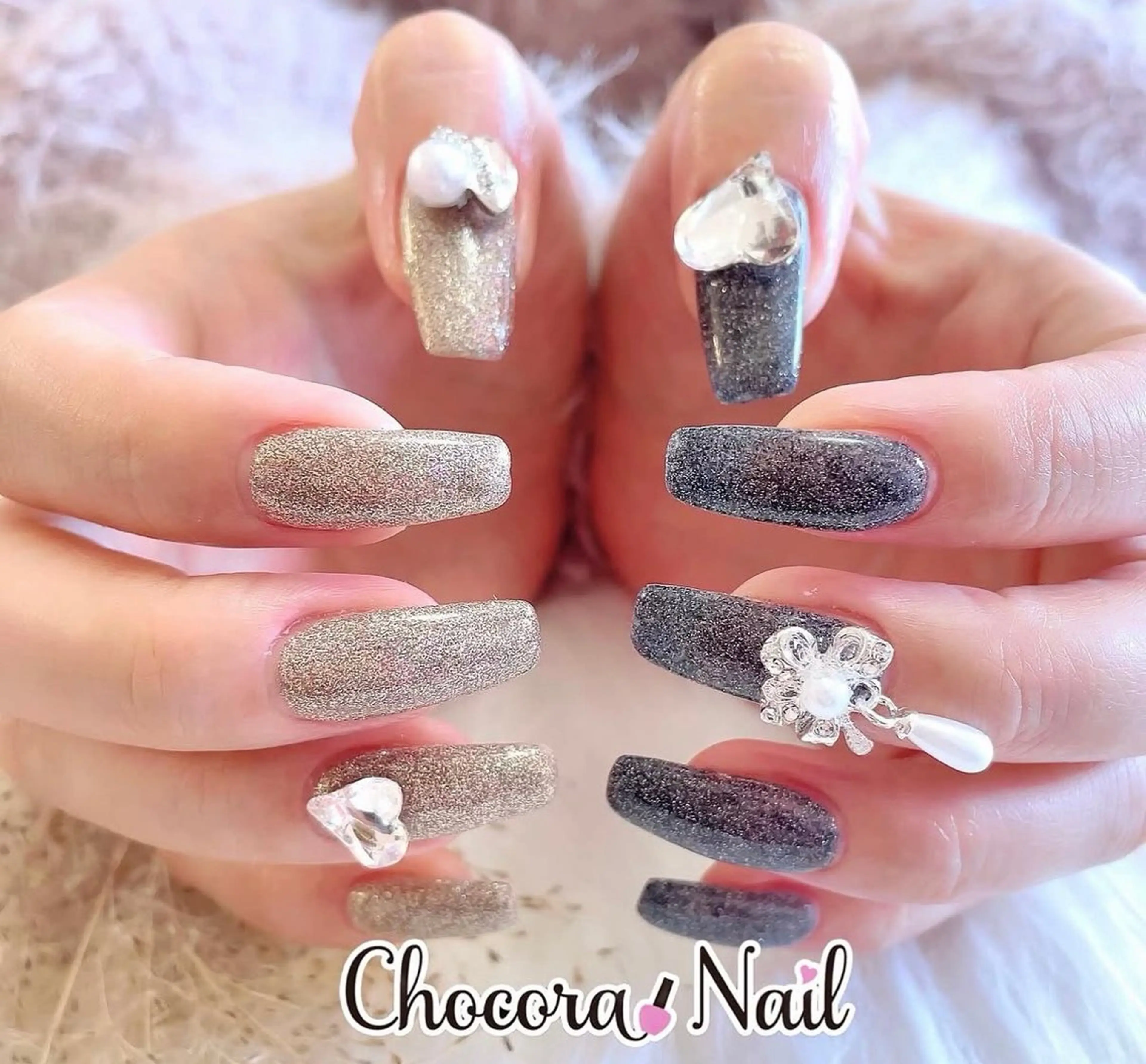 ネイル フラッシュネイル ハンドネイル Chocora nail かおりのネイルデザイン