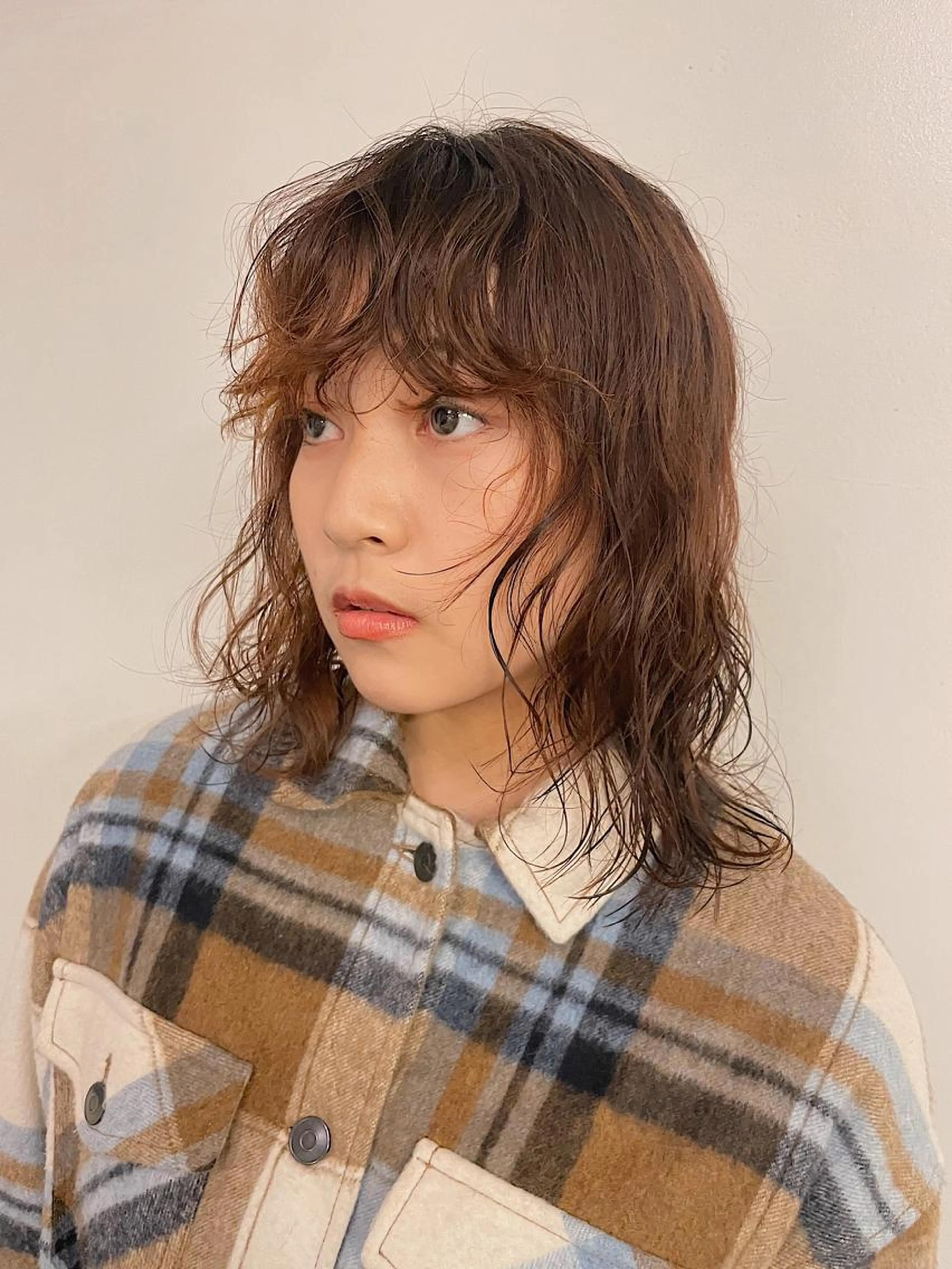 【4月限定🧺】 カット + 透明感カラー + 潤いパーマ + ケアトリートメントの写真