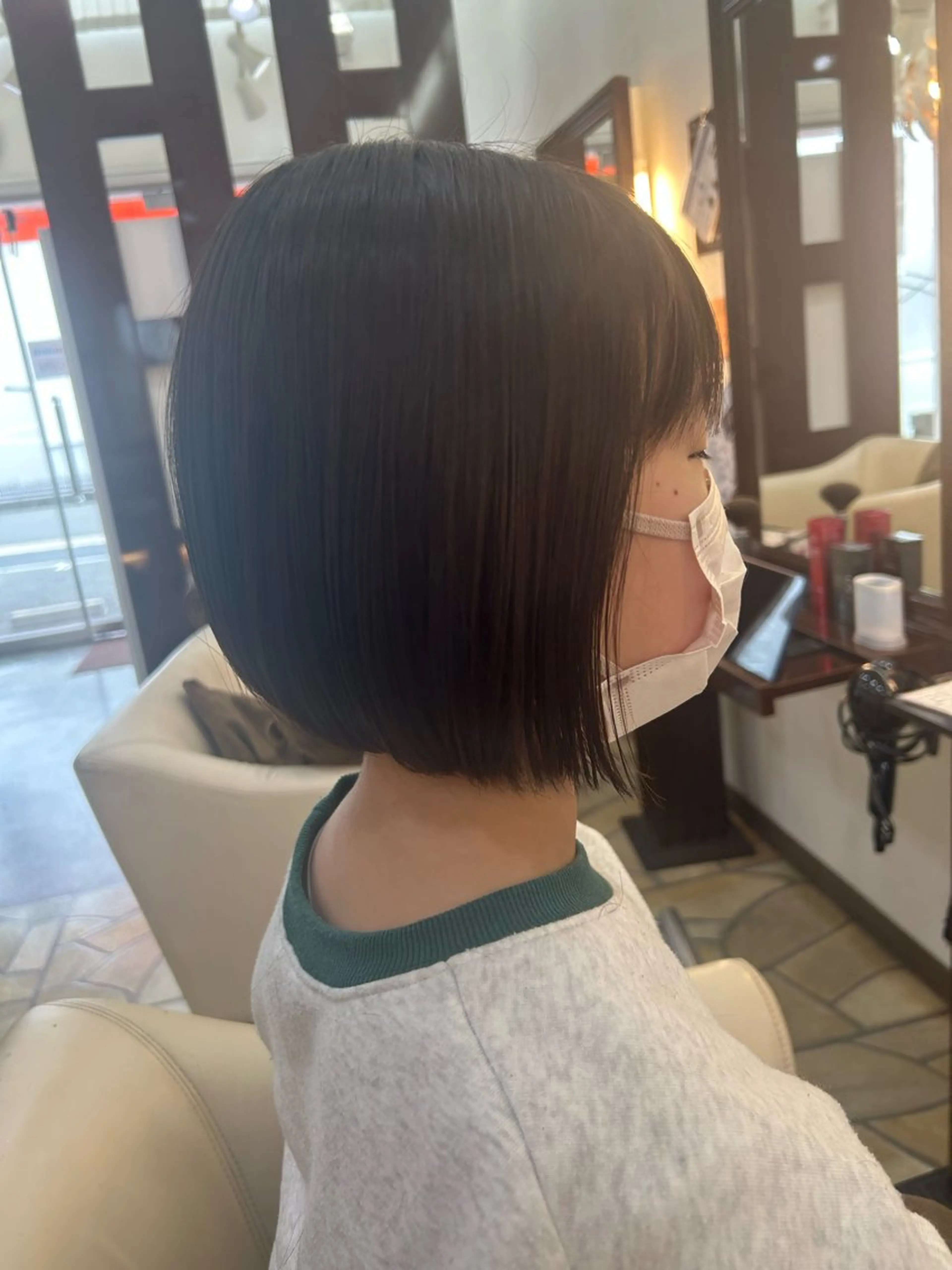 カット+部分縮毛矯正+トリートメントの写真