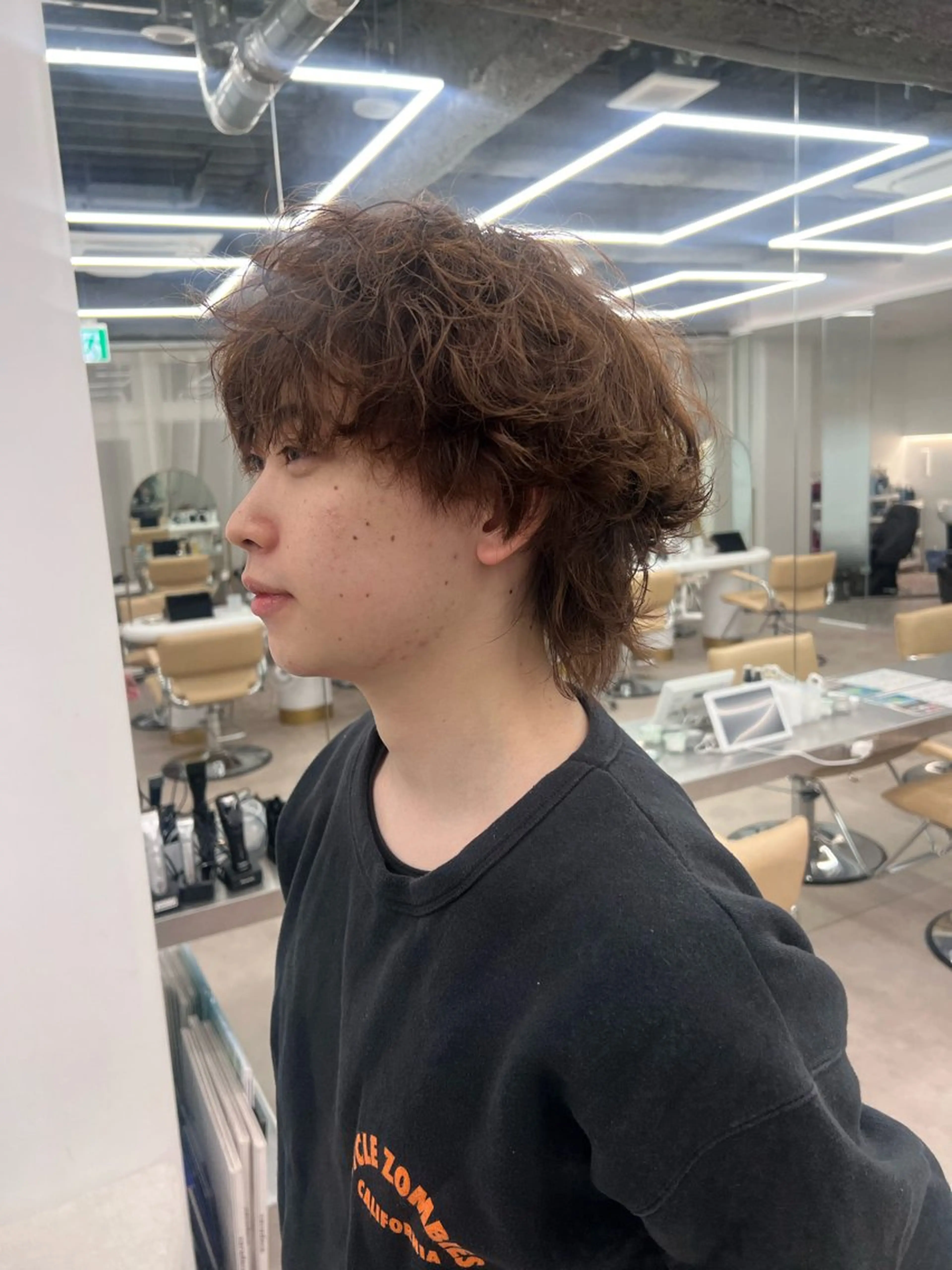 パーマ パーマ ✨ブリーチ/顔周り レイヤー¦YUKA✨のヘアスタイル