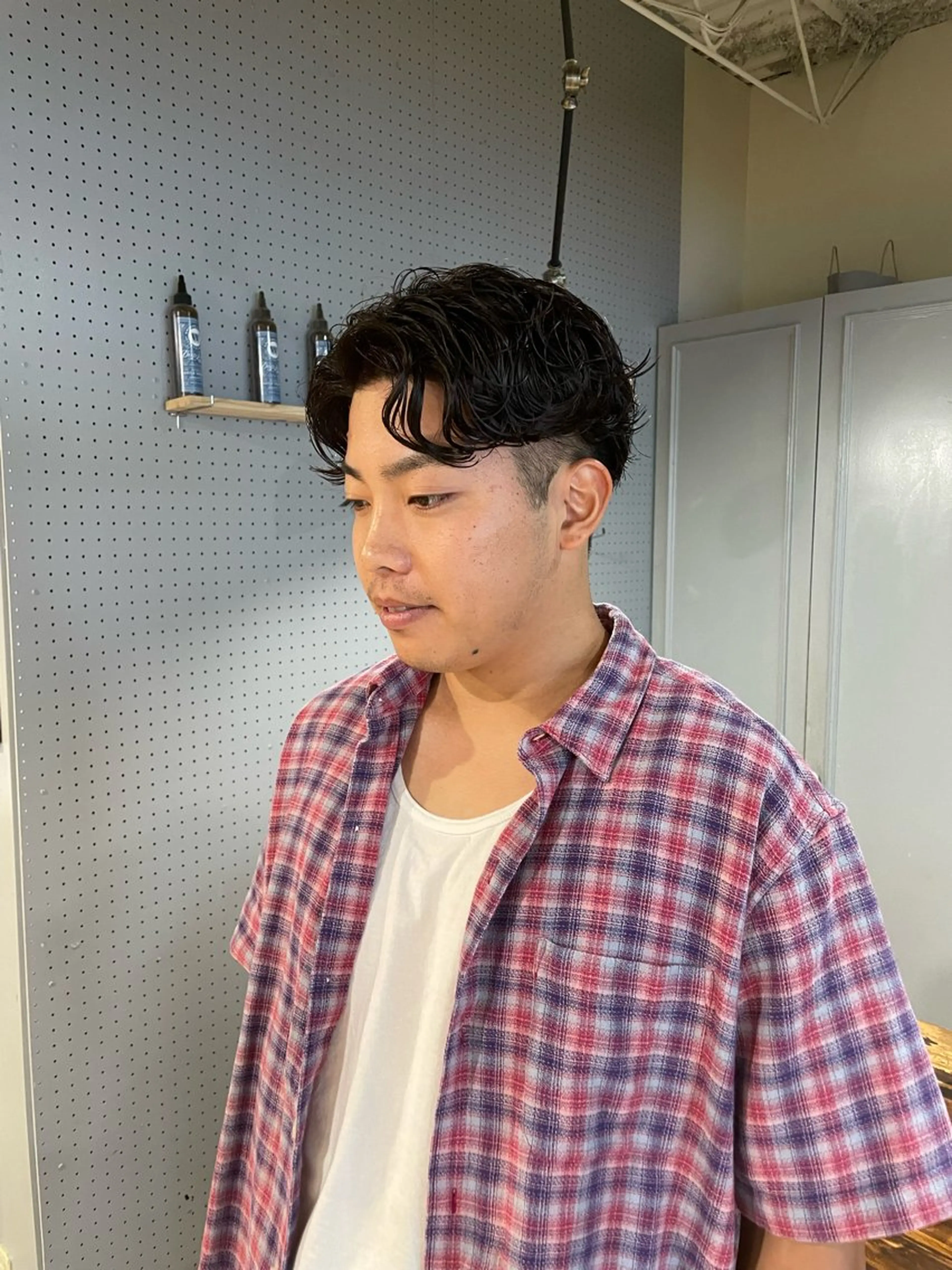 ショート パーマ メンズ メンズパーマ ボブ カット パーマ 🤩噂のMr.髪ポジ ティブ®️yu🤩のヘアスタイル