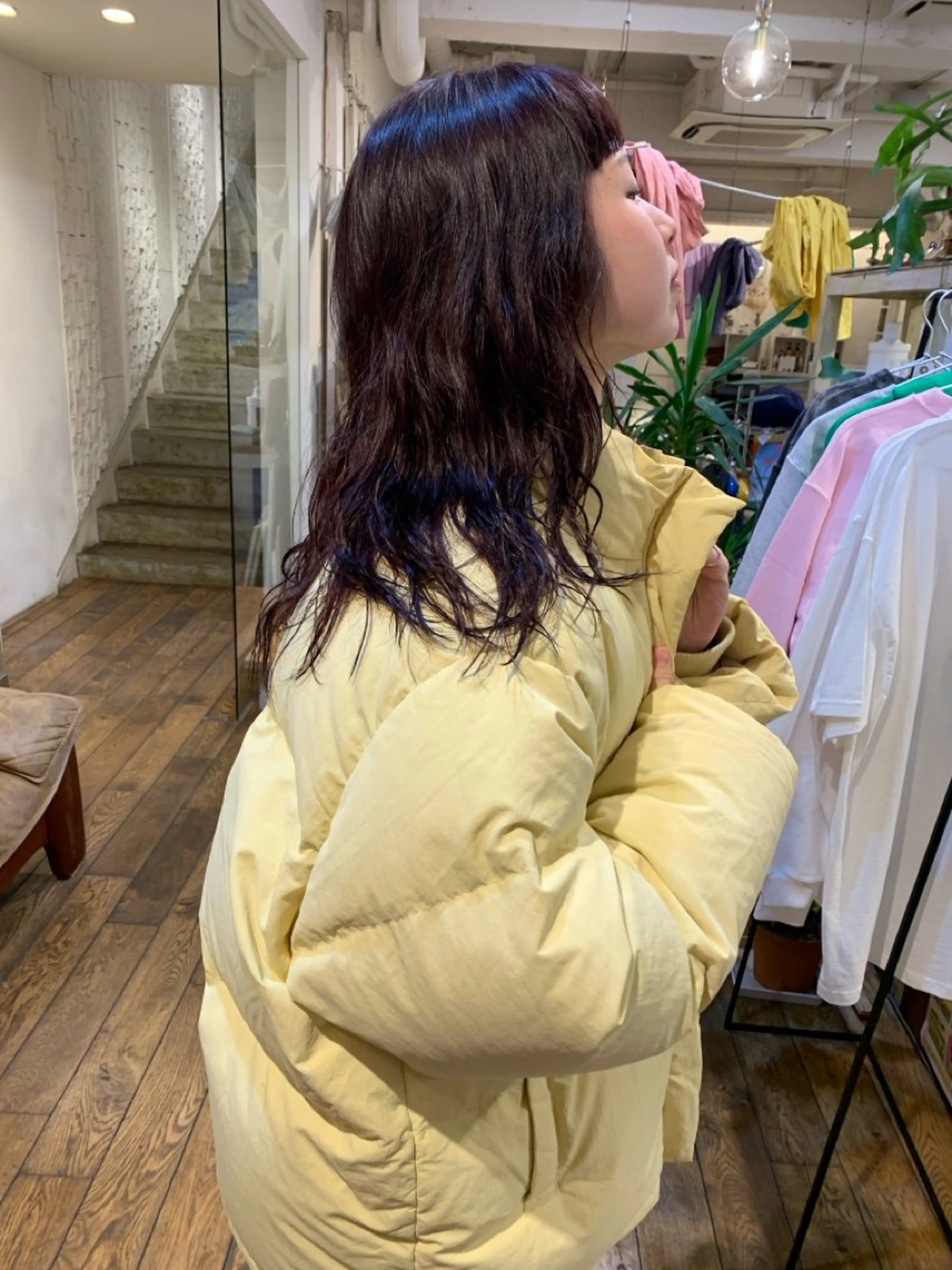 ミディアム カラー パーマ ミディアムパーマ ラベンダーカラー 【takk】 ナカヤママサヨシのヘアスタイル