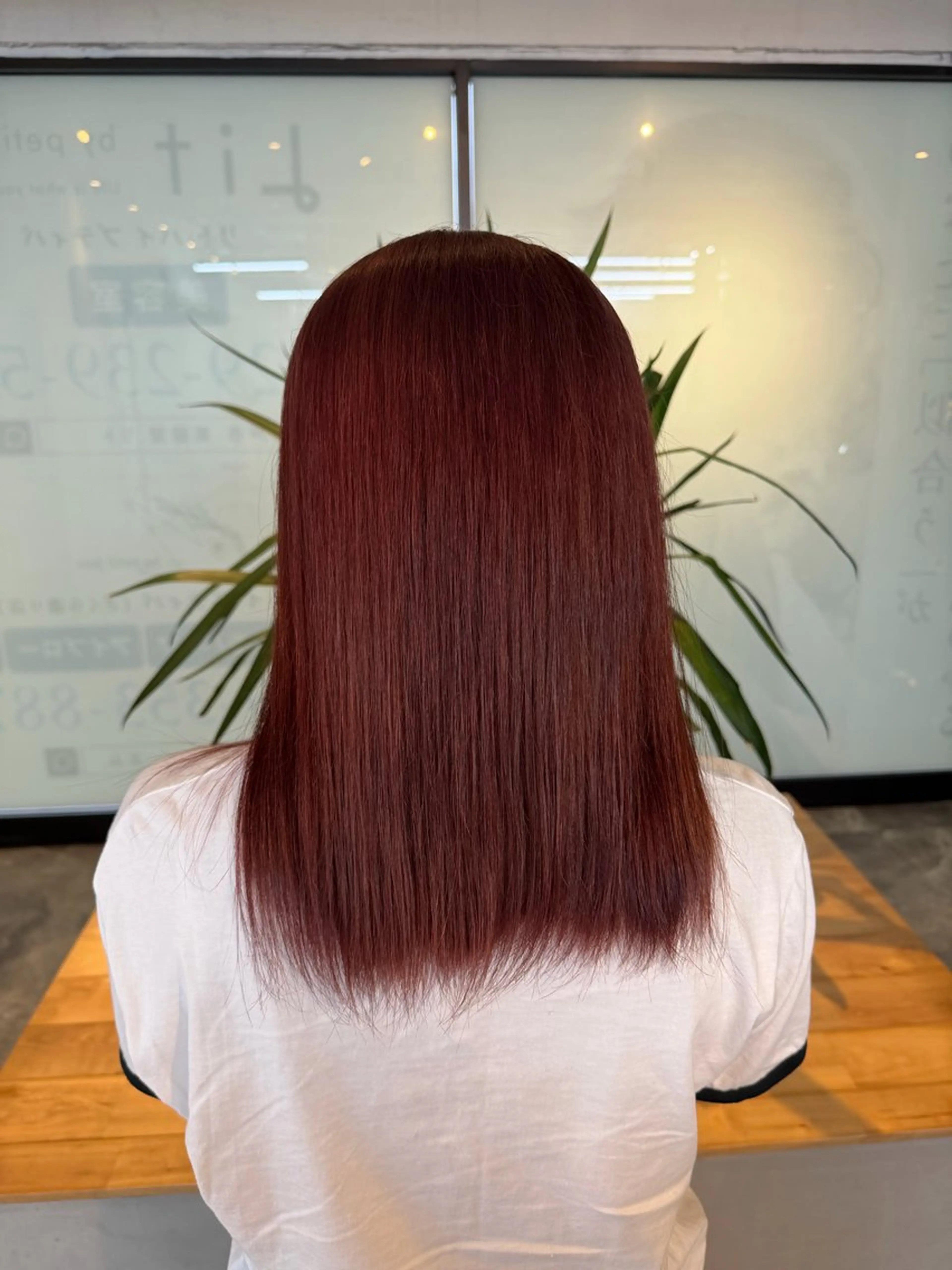 ミディアム ヘアカラー 暖色カラー🔥 栗俣嵐のヘアスタイル