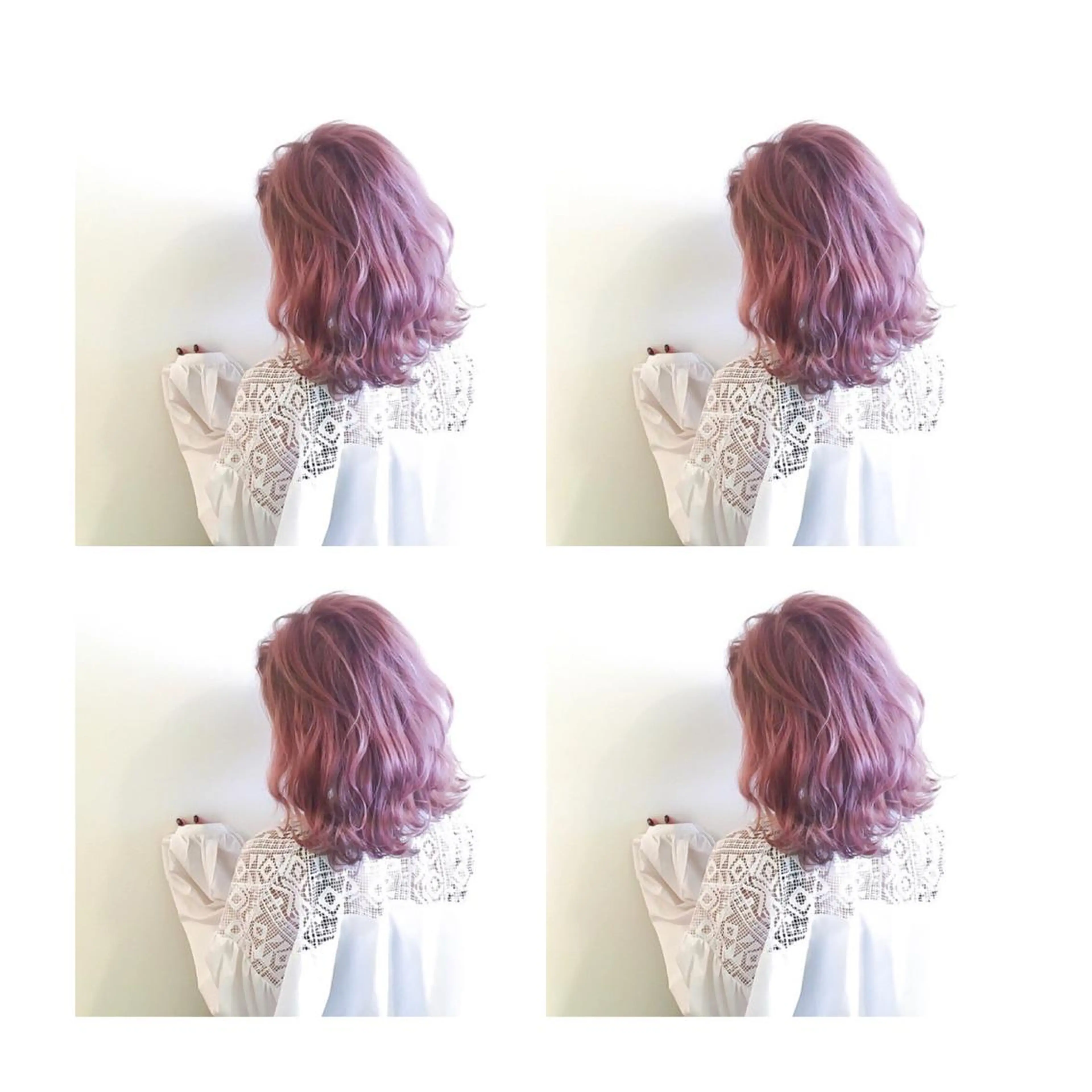 ミディアム カラー ダブルカラー ピンクカラー ヘアカラー なんば髪質改善カラー Ardoreのヘアスタイル