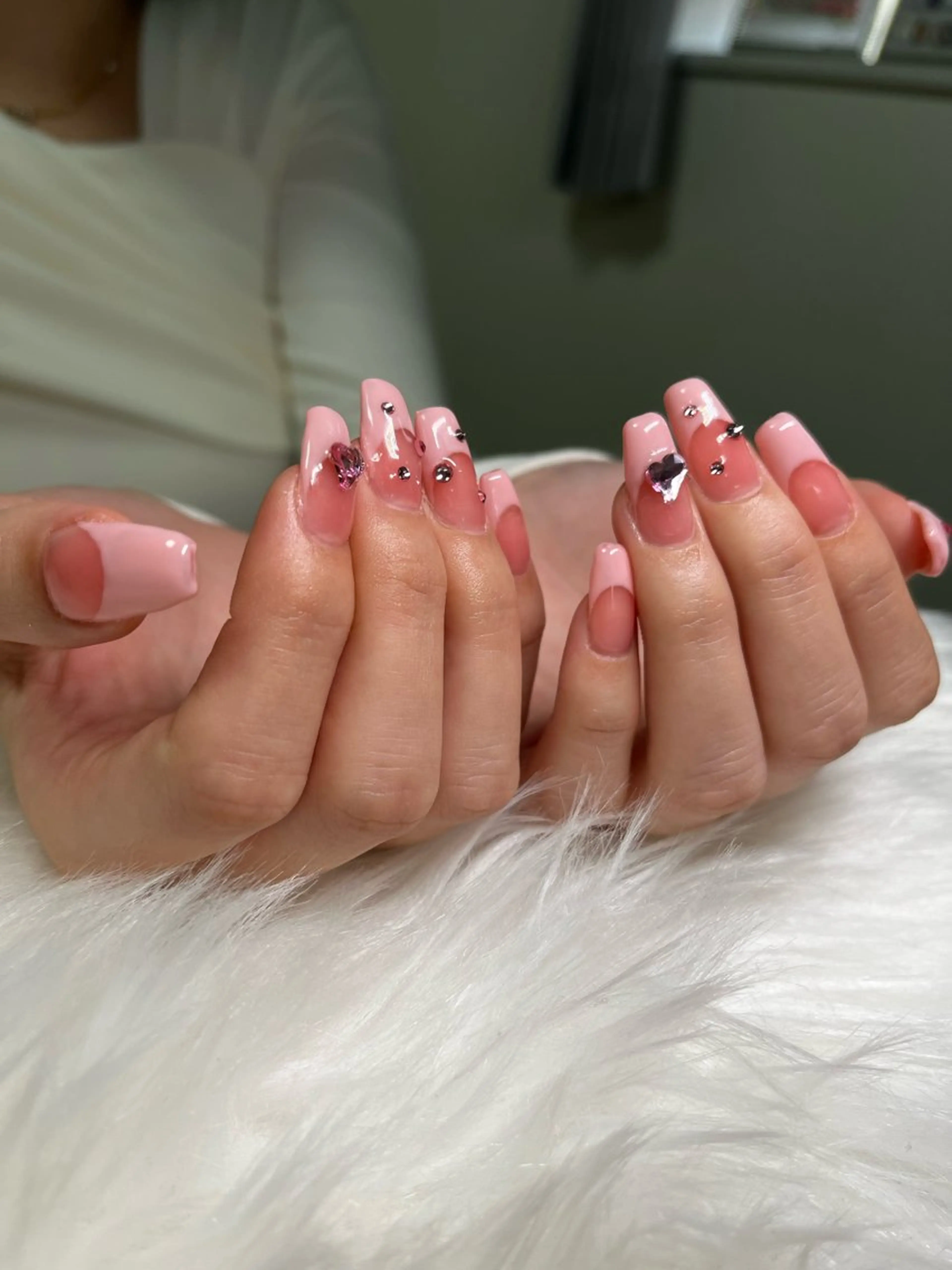 ネイル フレンチネイル ピンク 🏠自宅 サロン💅natsuのネイルデザイン