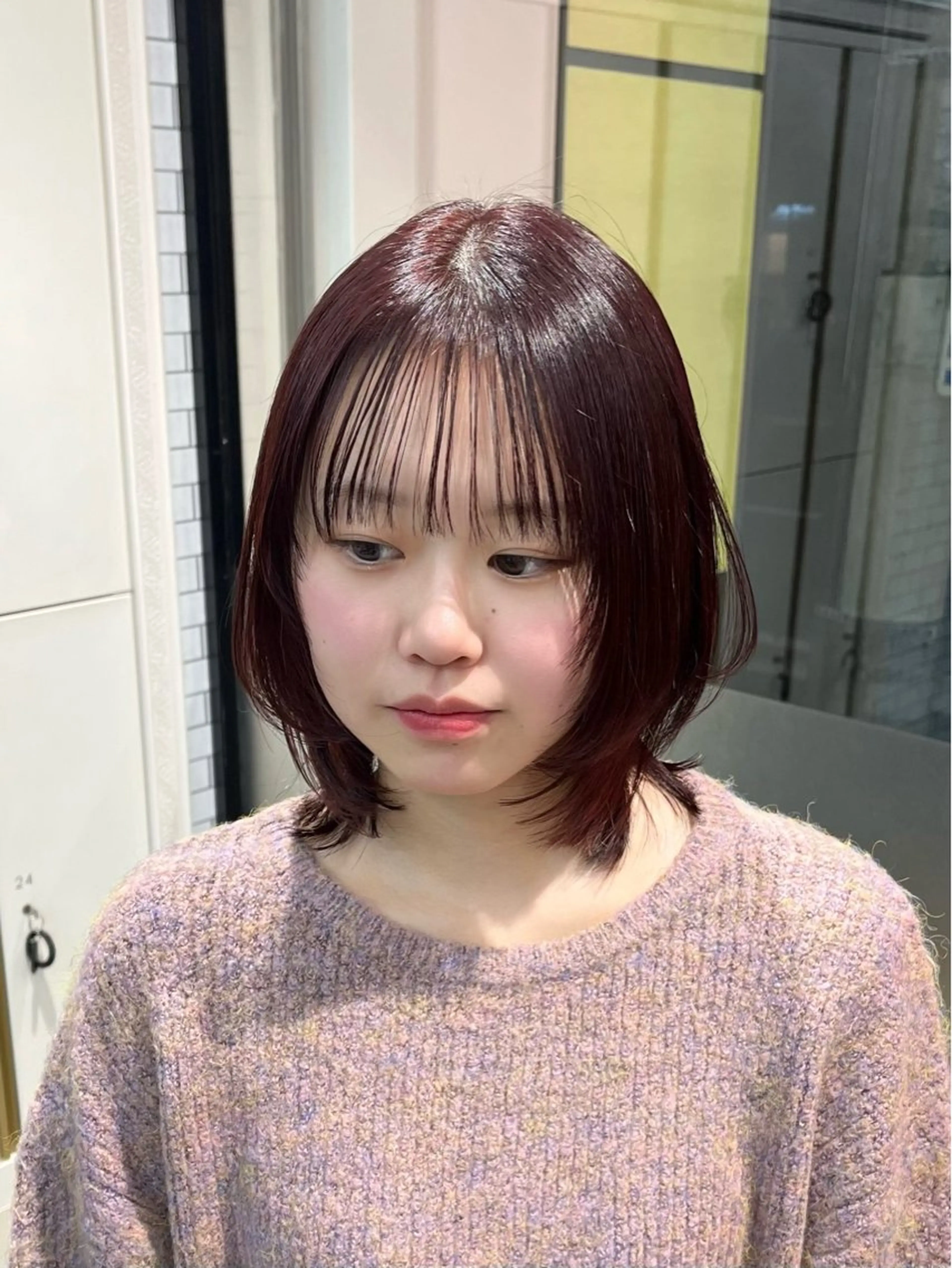 カラー カット ヘアカラー トリートメント 垢抜けヘア/ レイヤー/暖色/麻咲のヘアスタイル