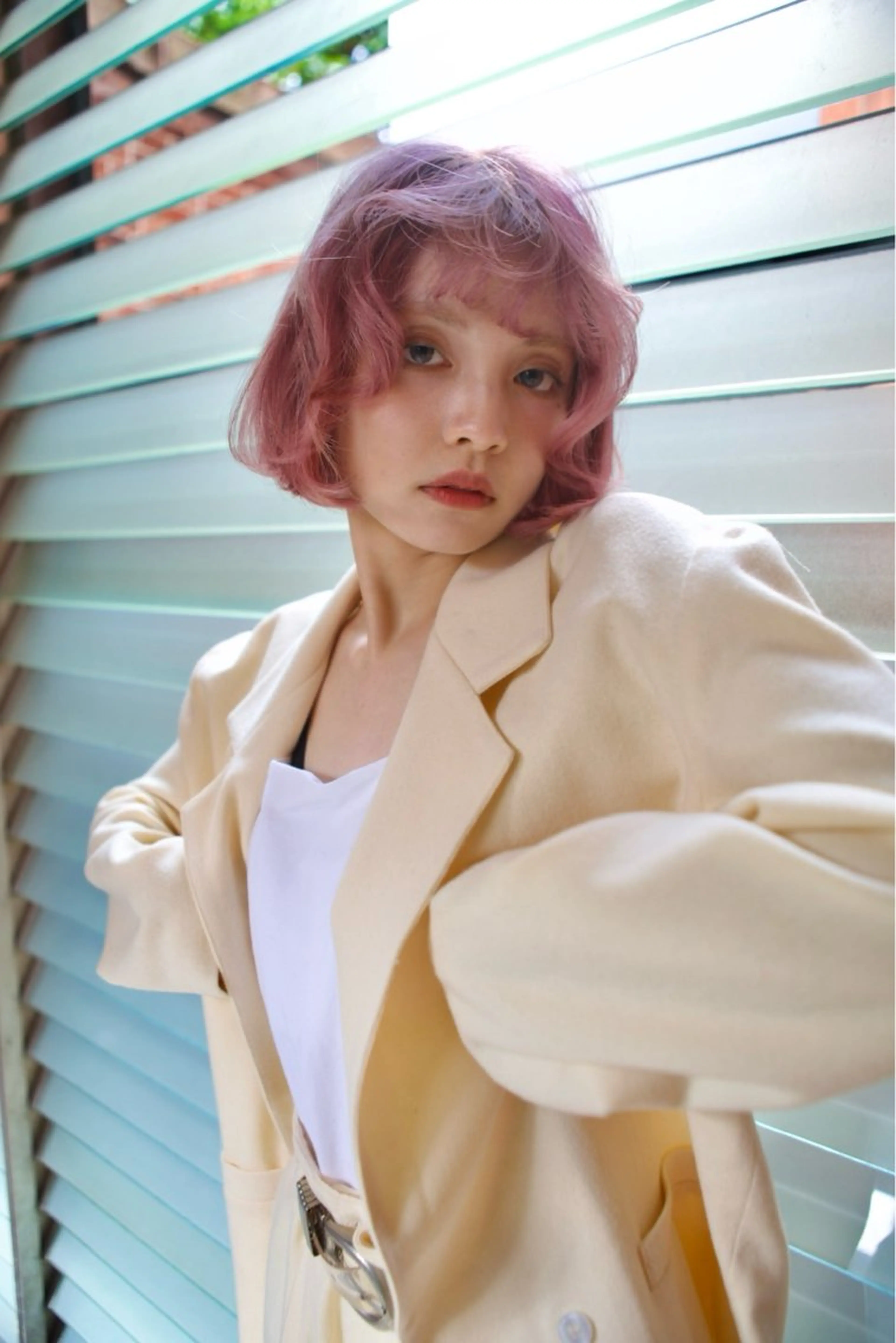 ミディアム ヘアカラー nessヤマサキ リュウタのヘアスタイル