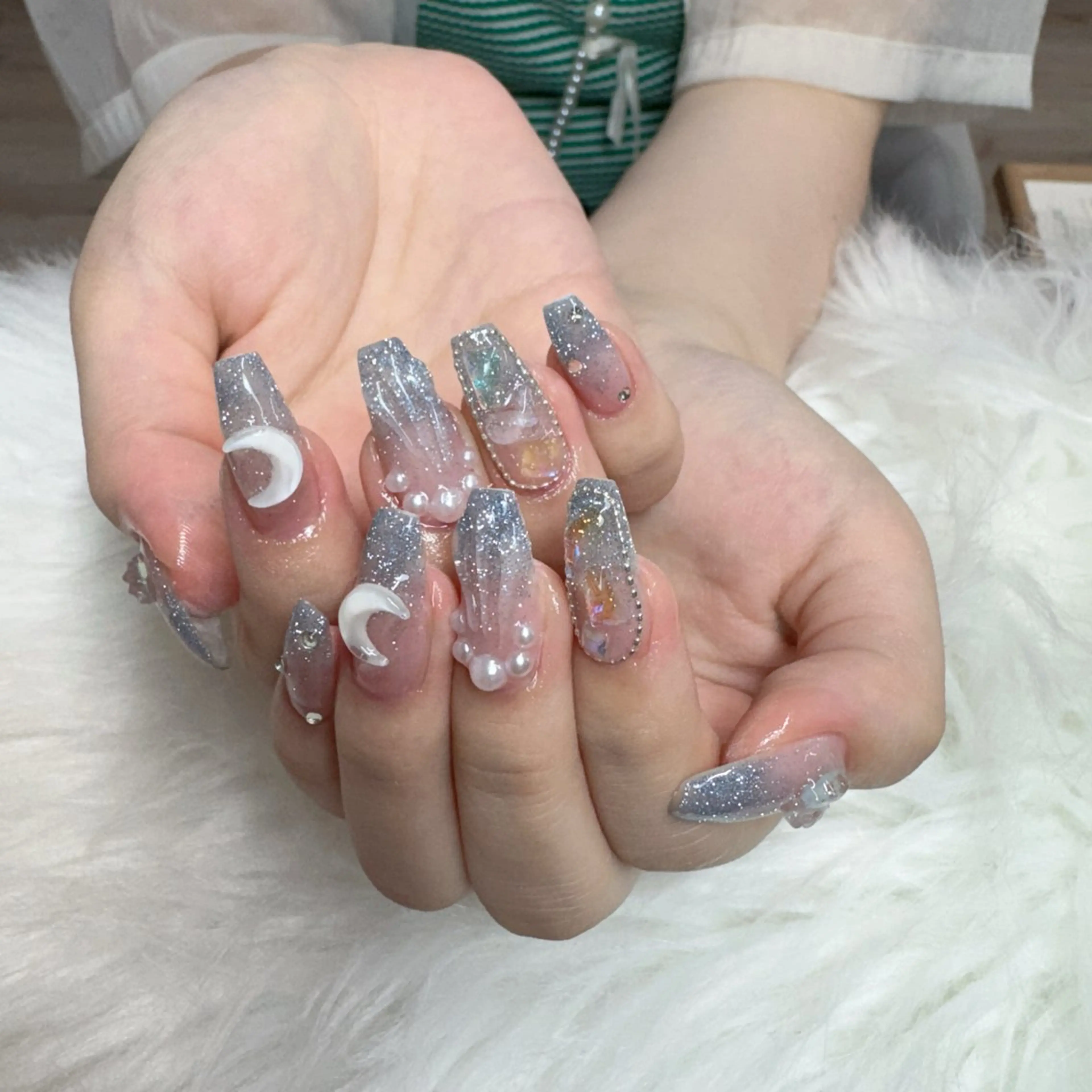 ネイル ハンドネイル 🎀nana🫧 ワンホンネイル🎀のネイルデザイン