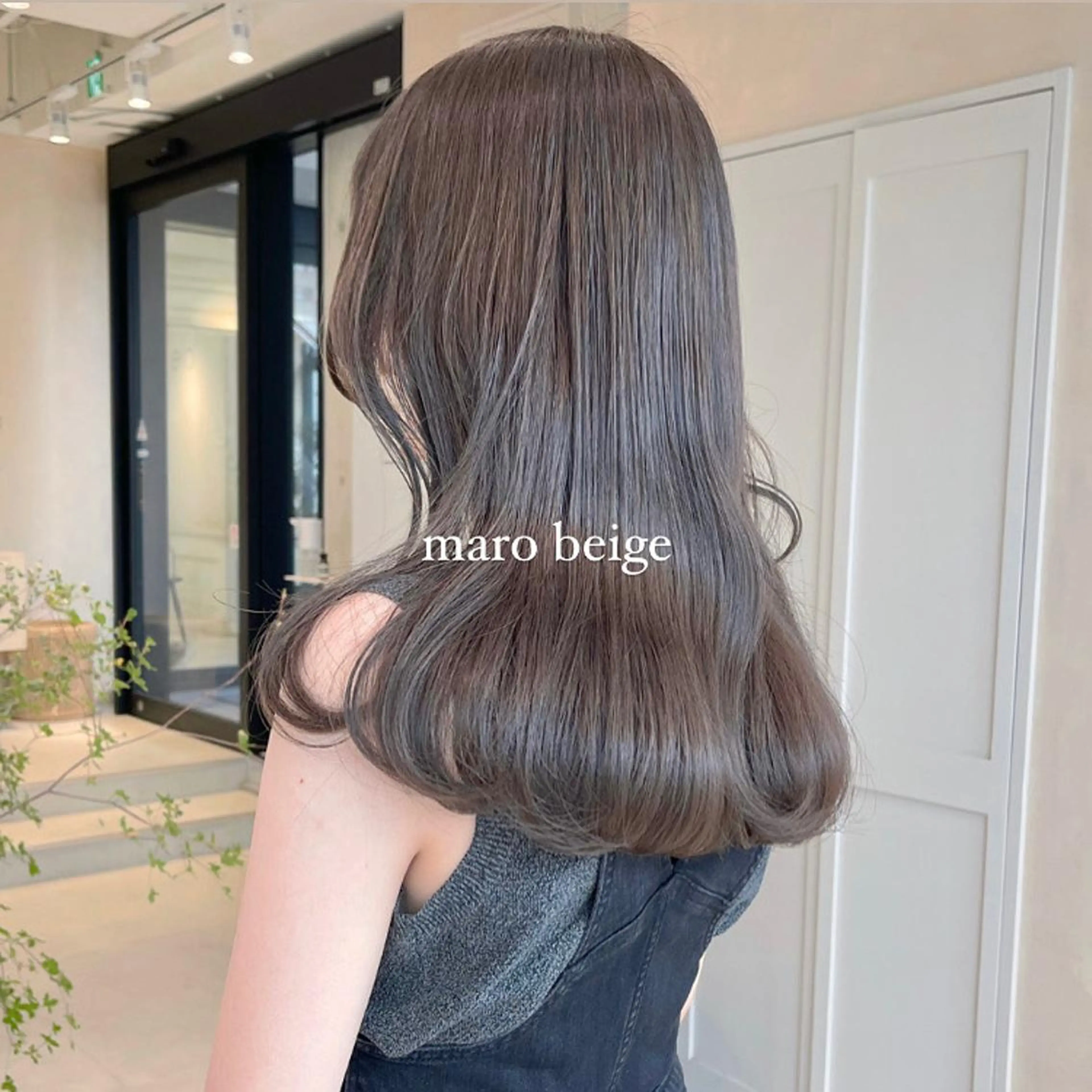セミロング カラー ブリーチ 透明感カラー ダブルカラー ハイライトカラー ブリーチなしカラー MURANAKA RYOのヘアスタイル