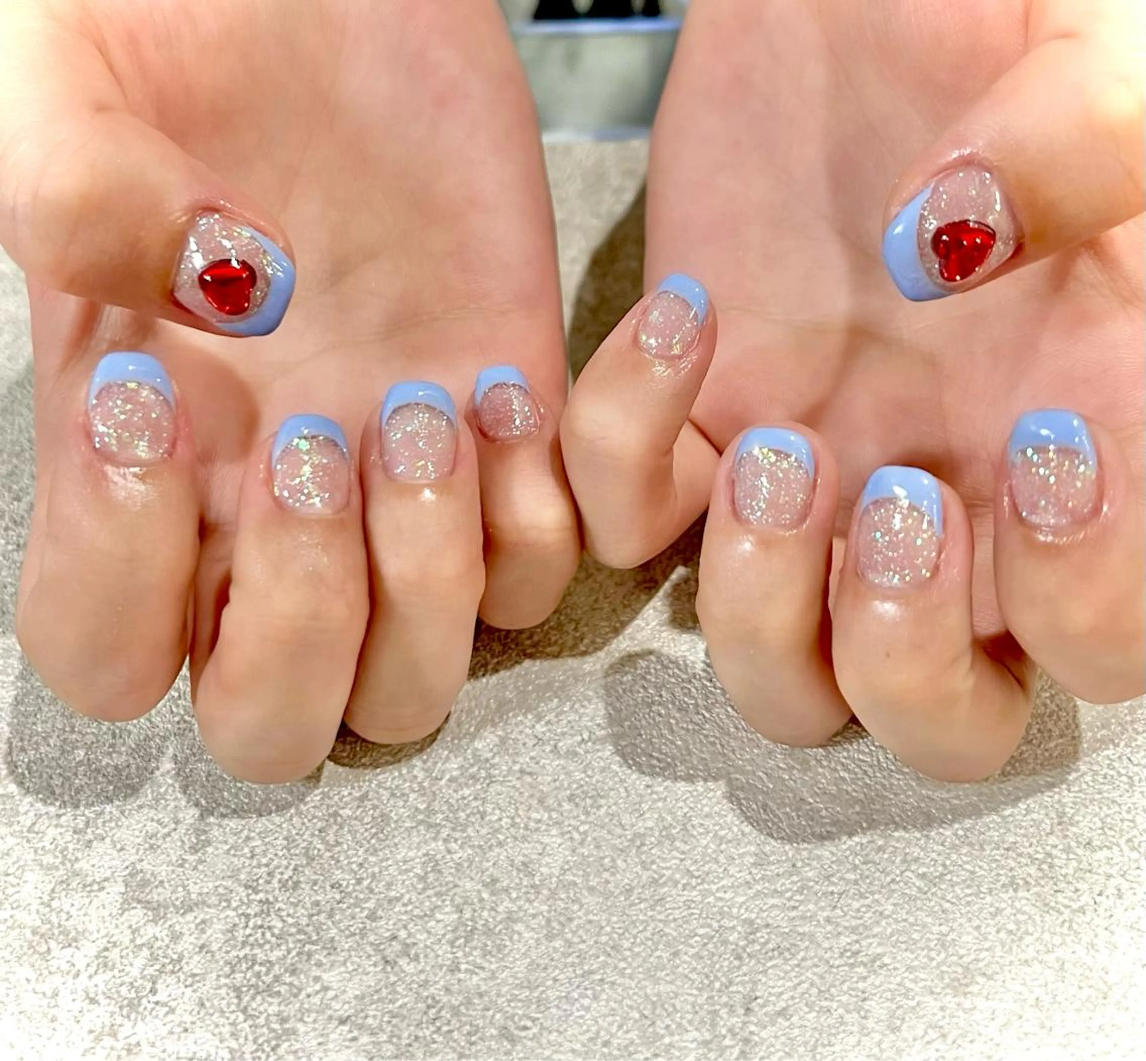 ネイル ハート ハンドネイル Nail Salon　Ｋのネイルデザイン