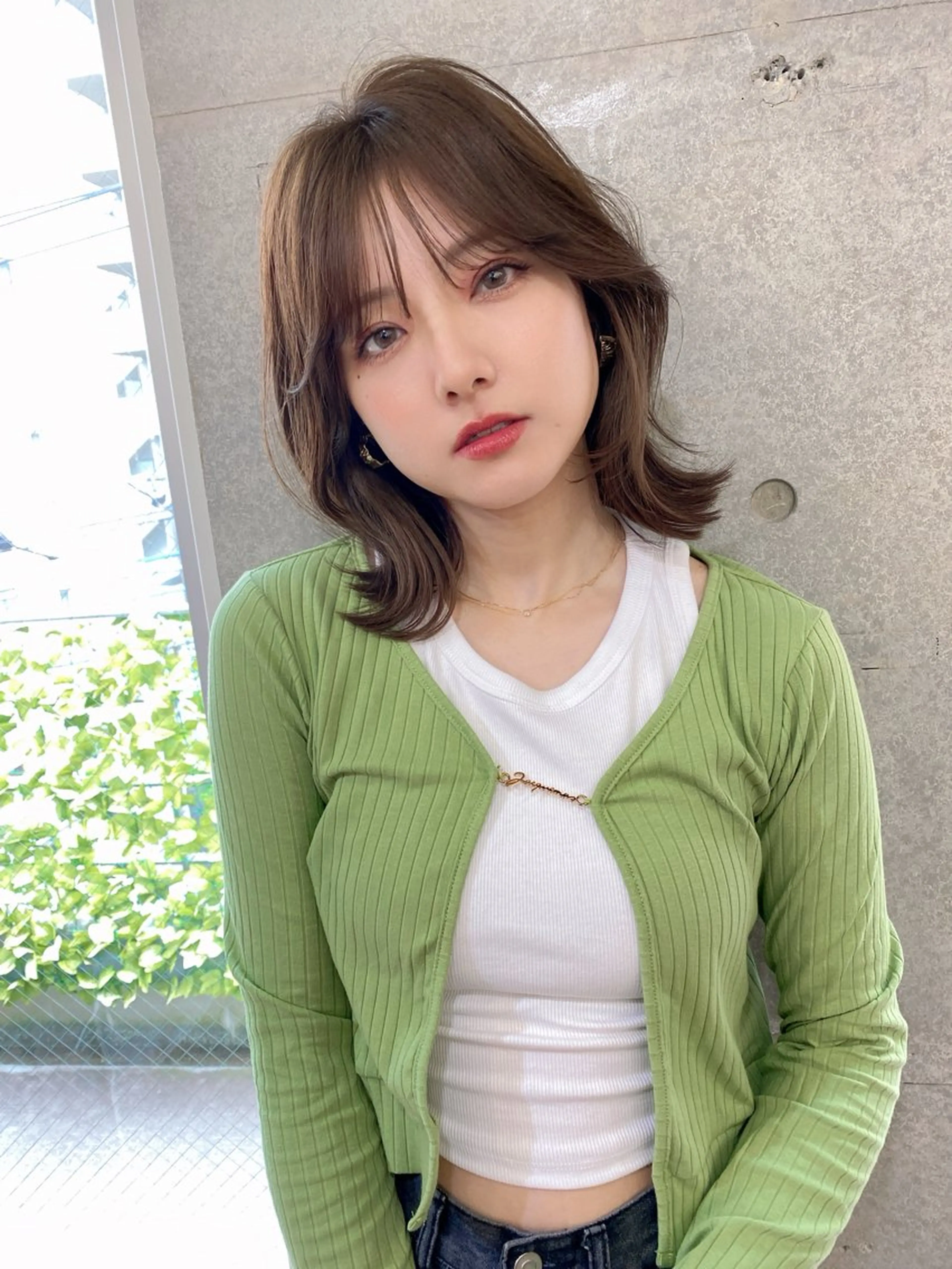 ミディアム カラー 似合わせレイヤー 🇰🇷荒木洋文のヘアスタイル