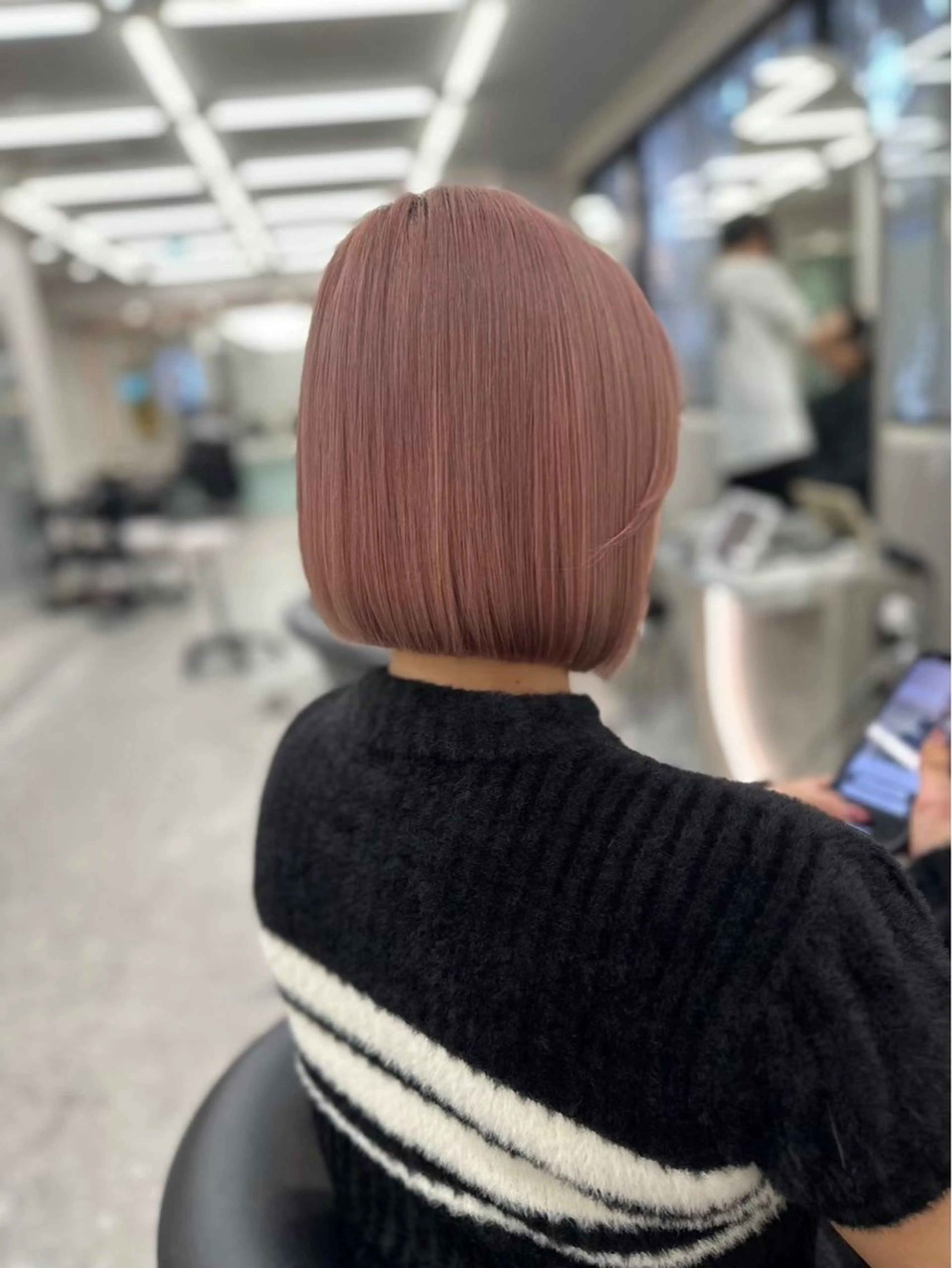 ショート yui🎀透明感 ベージュカラー／博多のヘアスタイル