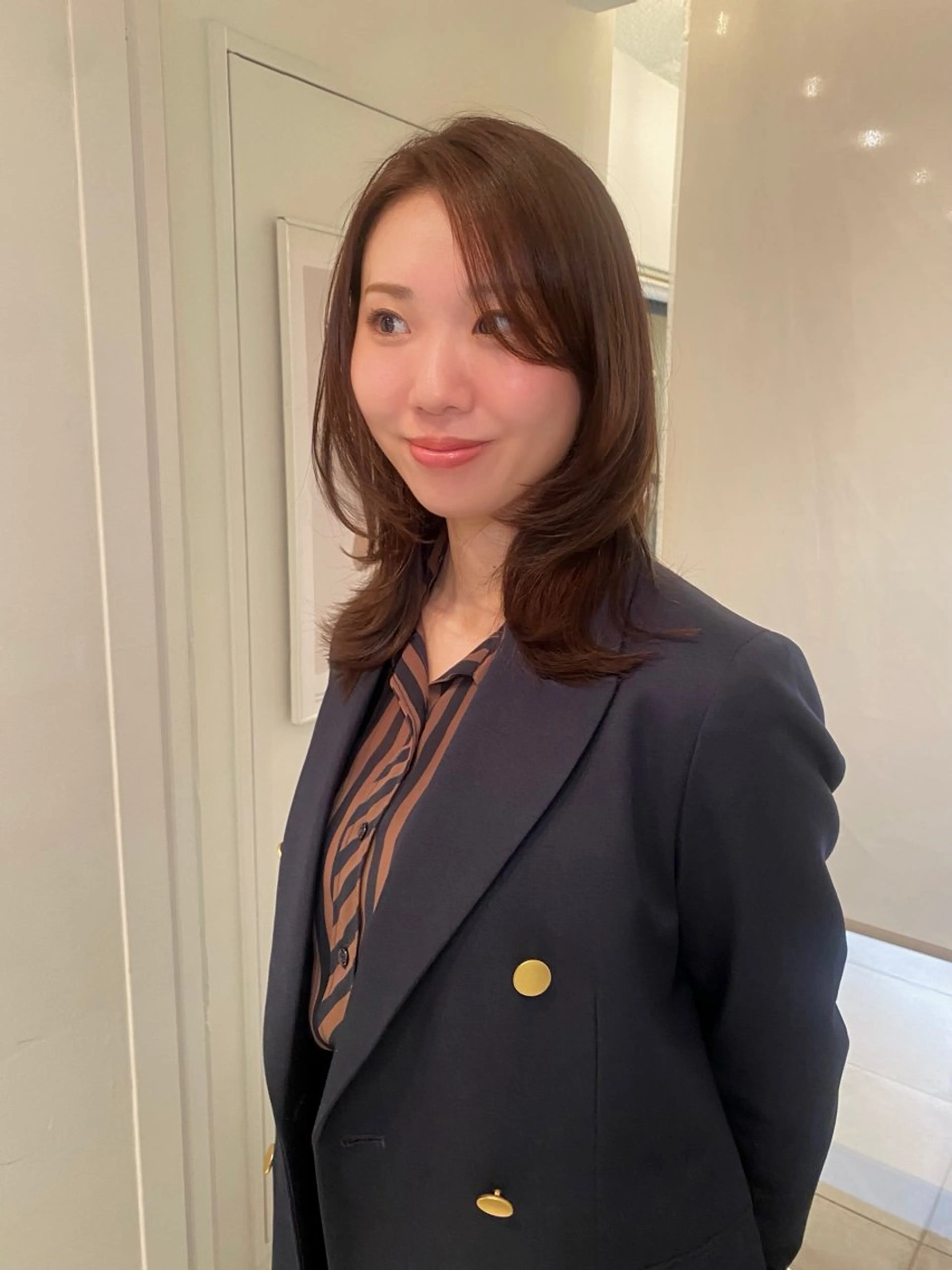 ミディアム カラー riria/ボブ /透明感カラー🎀のヘアスタイル