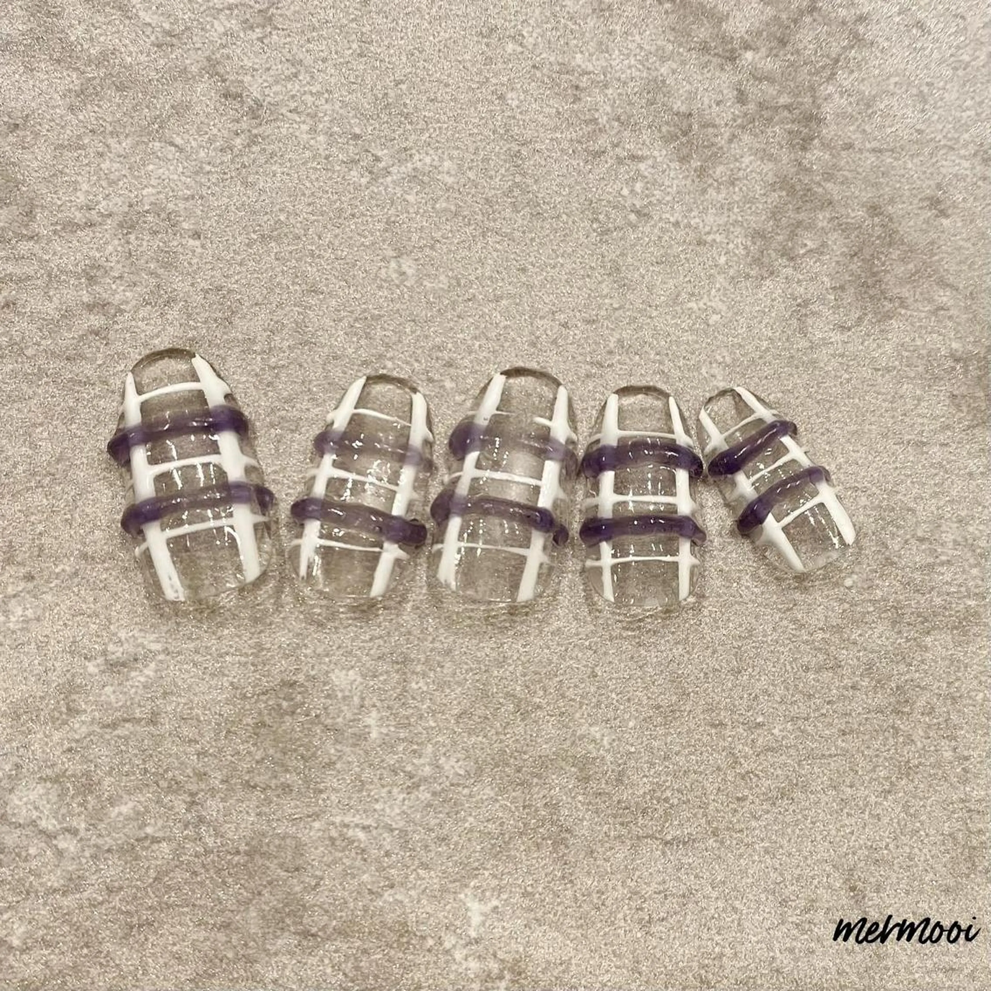 ネイル クリアネイル ジェルネイル ニュアンスネイル ハンドネイル mermooi所属・melumooi nailのネイルデザイン