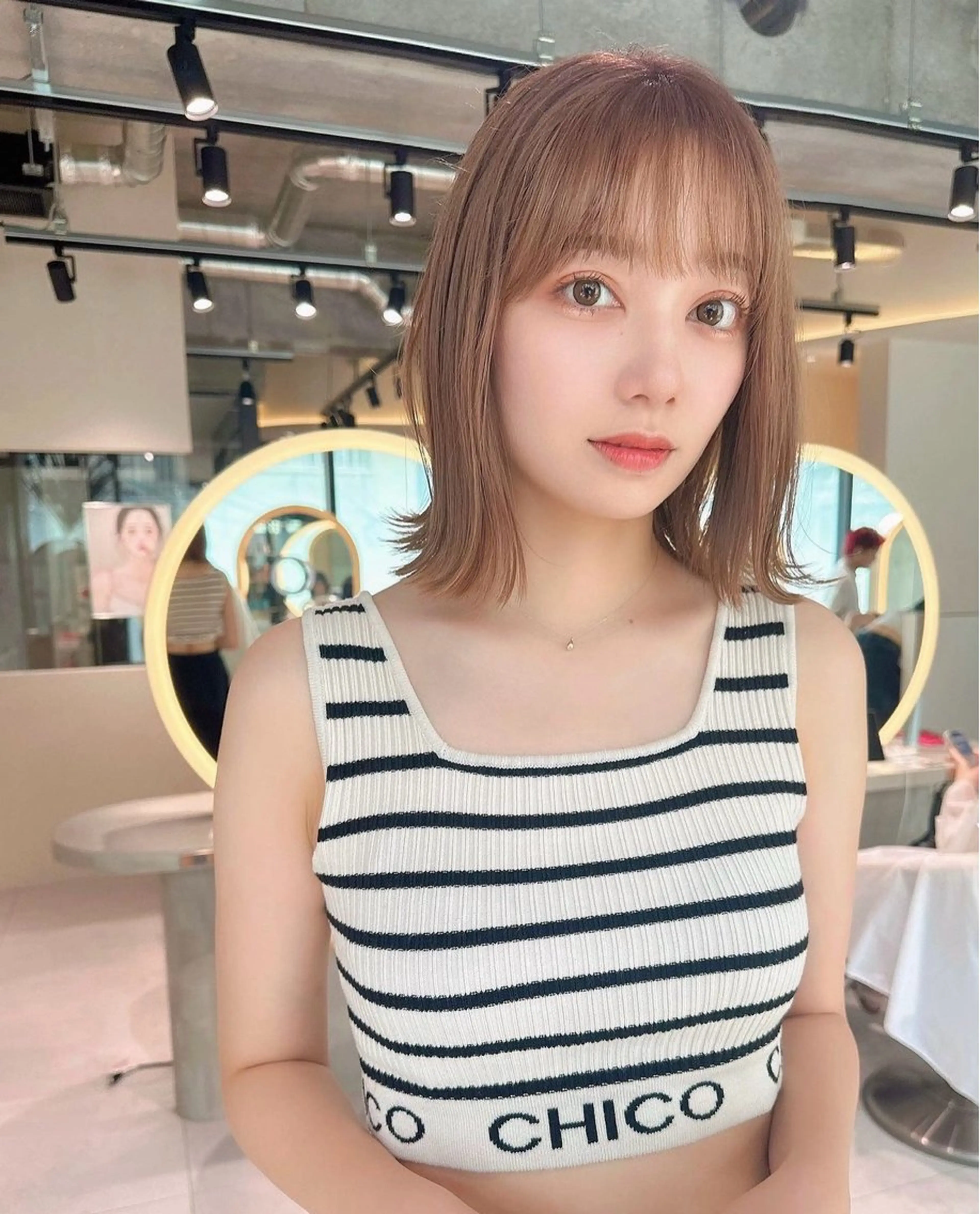 ミディアム カラー カット ヘアカラー トリートメント 白髪ぼかし特化/ 髪質改善/ハクのヘアスタイル