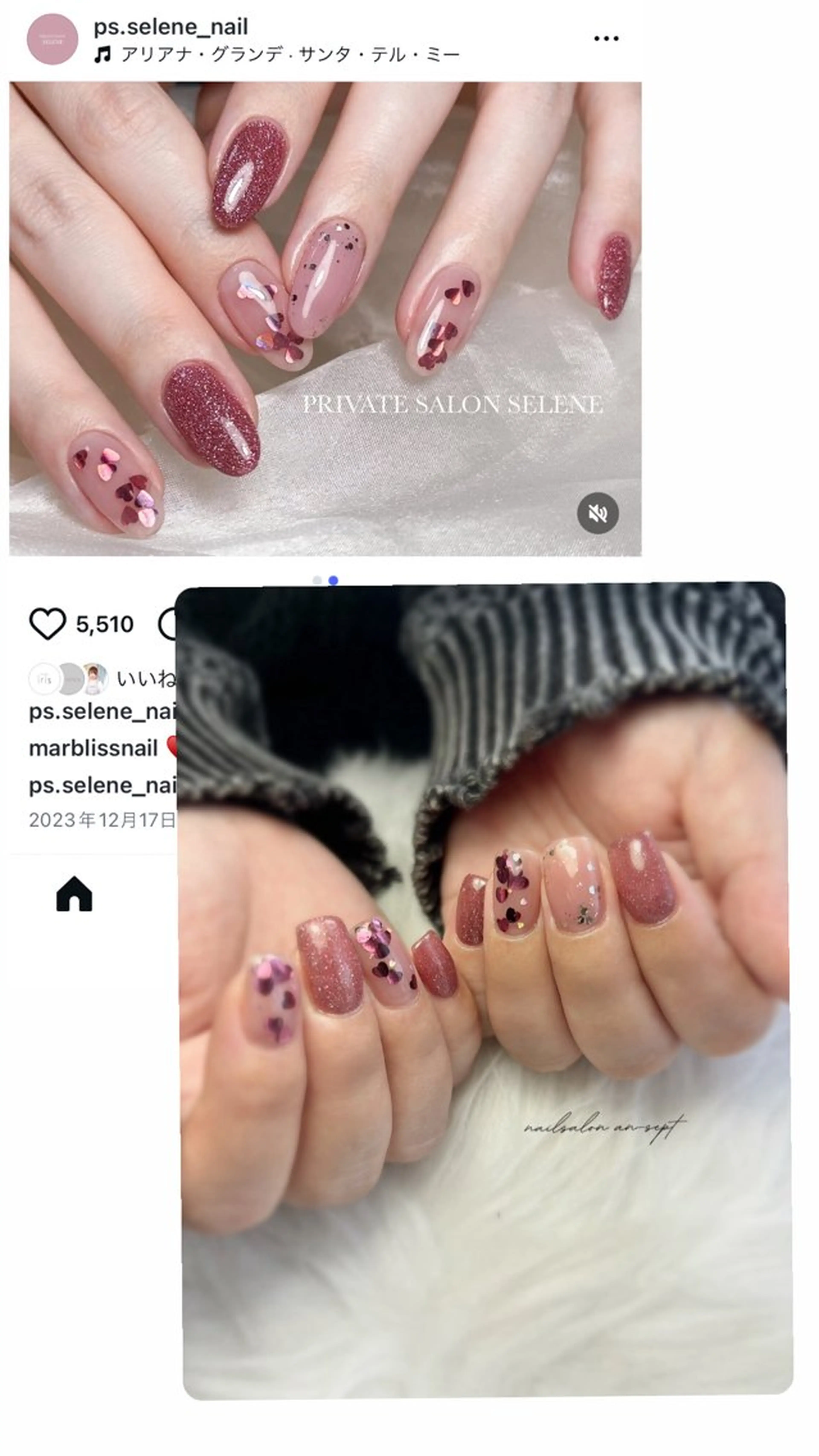 ミディアム ハンドネイル nail salon an-SEPT.のネイルデザイン