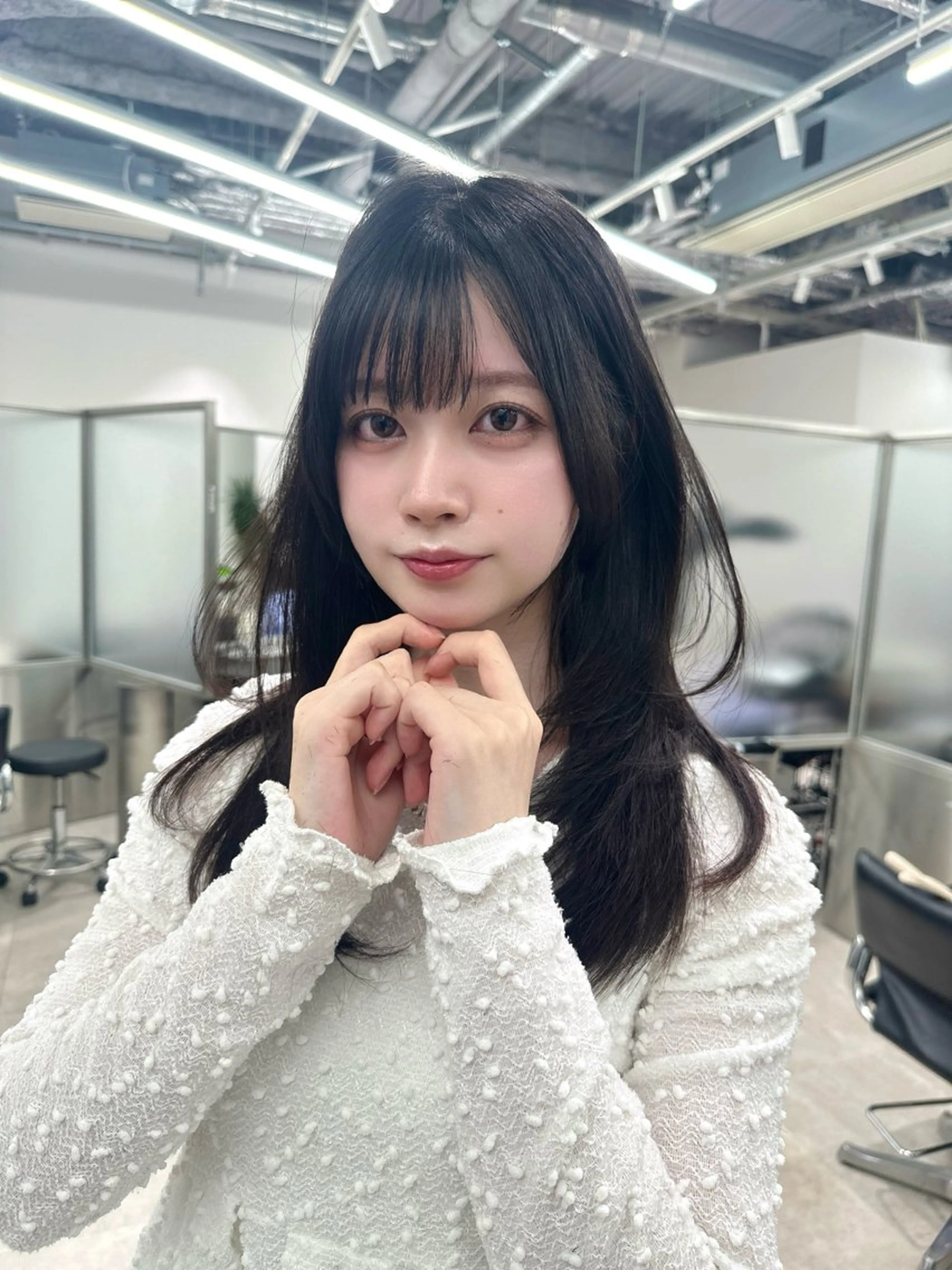 ミディアム ace 梅田所属・ツヤ髪レイヤー/ 顔まわり/kokiのヘアスタイル