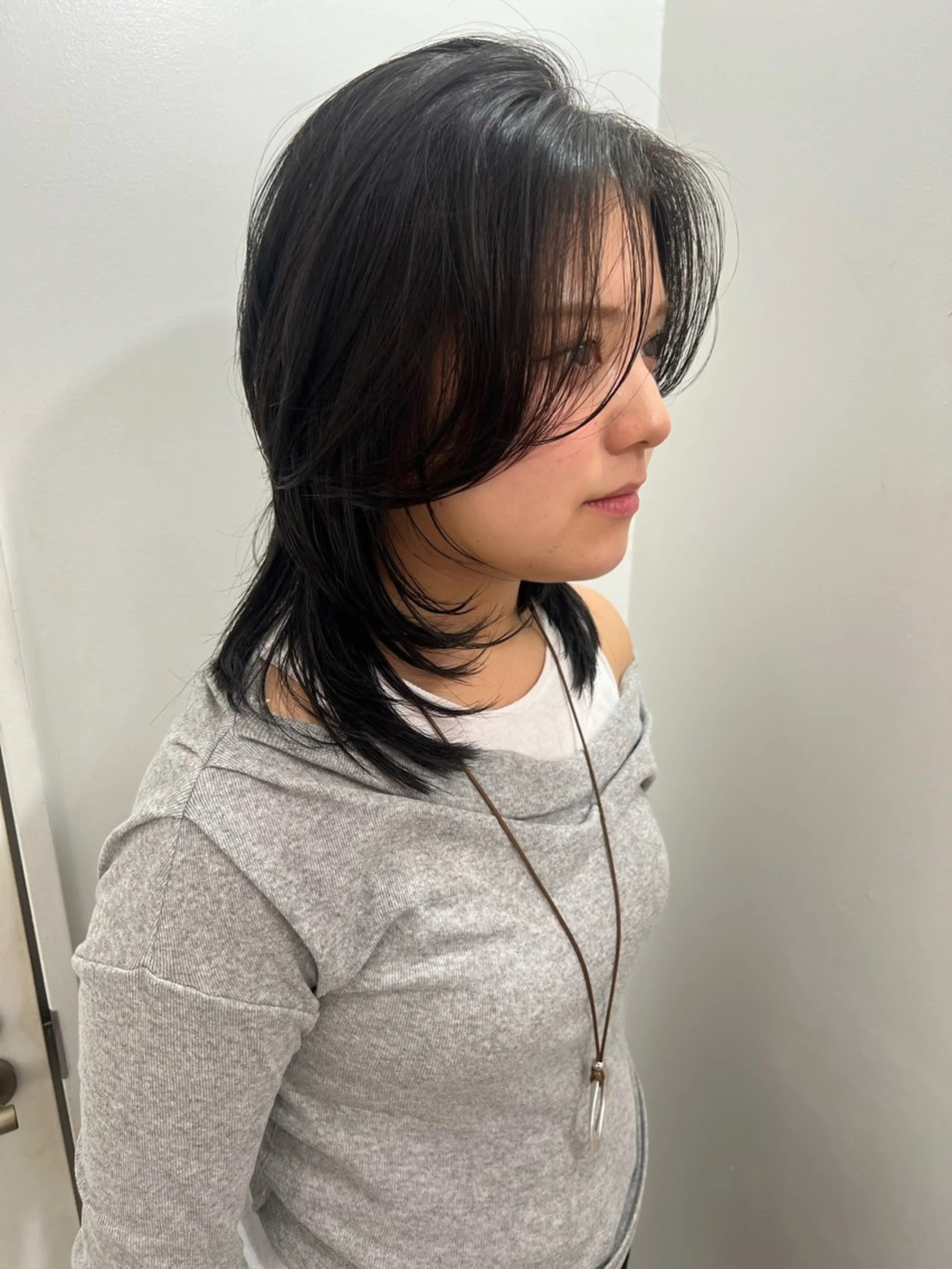 ミディアム カット ヘアカラー 💥ウルフカット デザインあんな💥のヘアスタイル