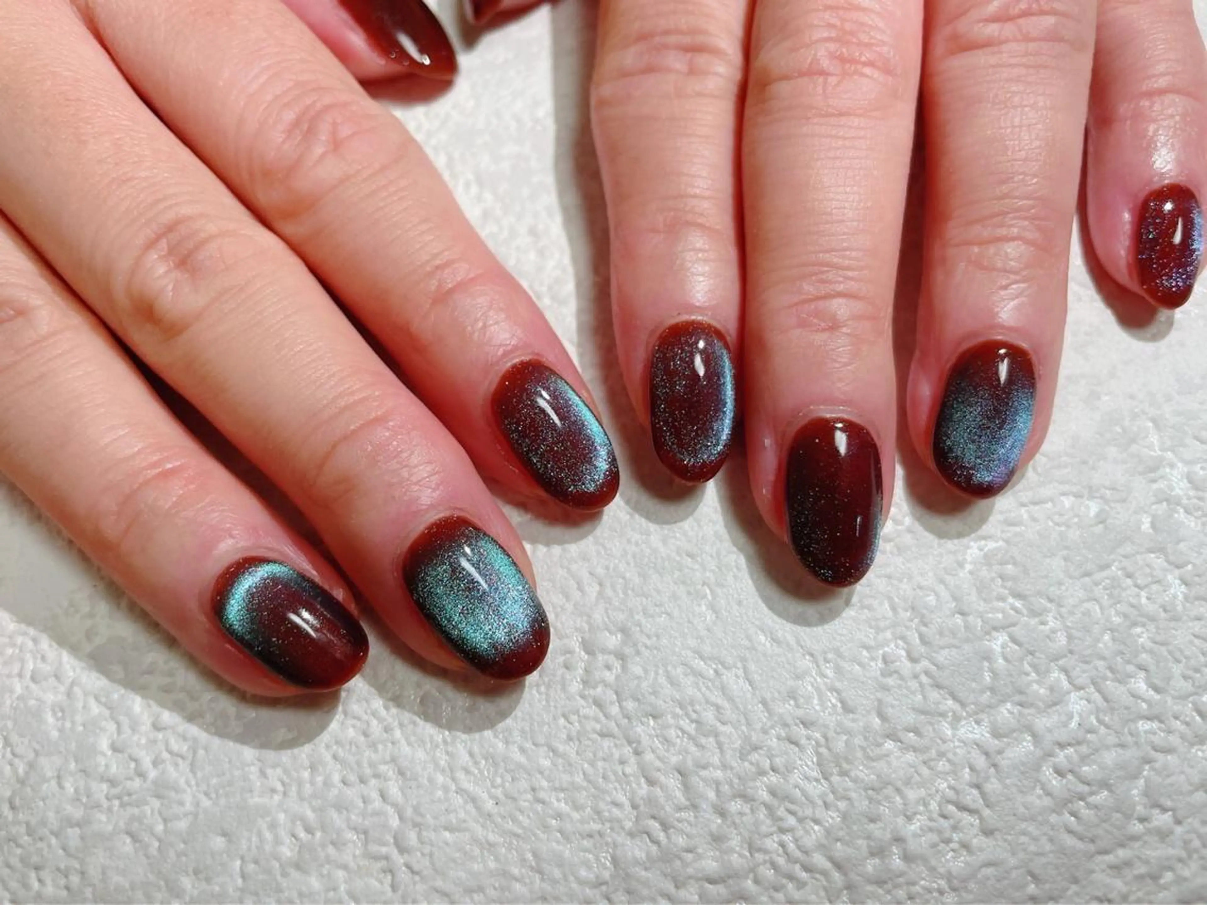 ネイル オーロラネイル フラワーネイル フットネイル フレンチネイル ジェルネイル mogunail &blowのネイルデザイン