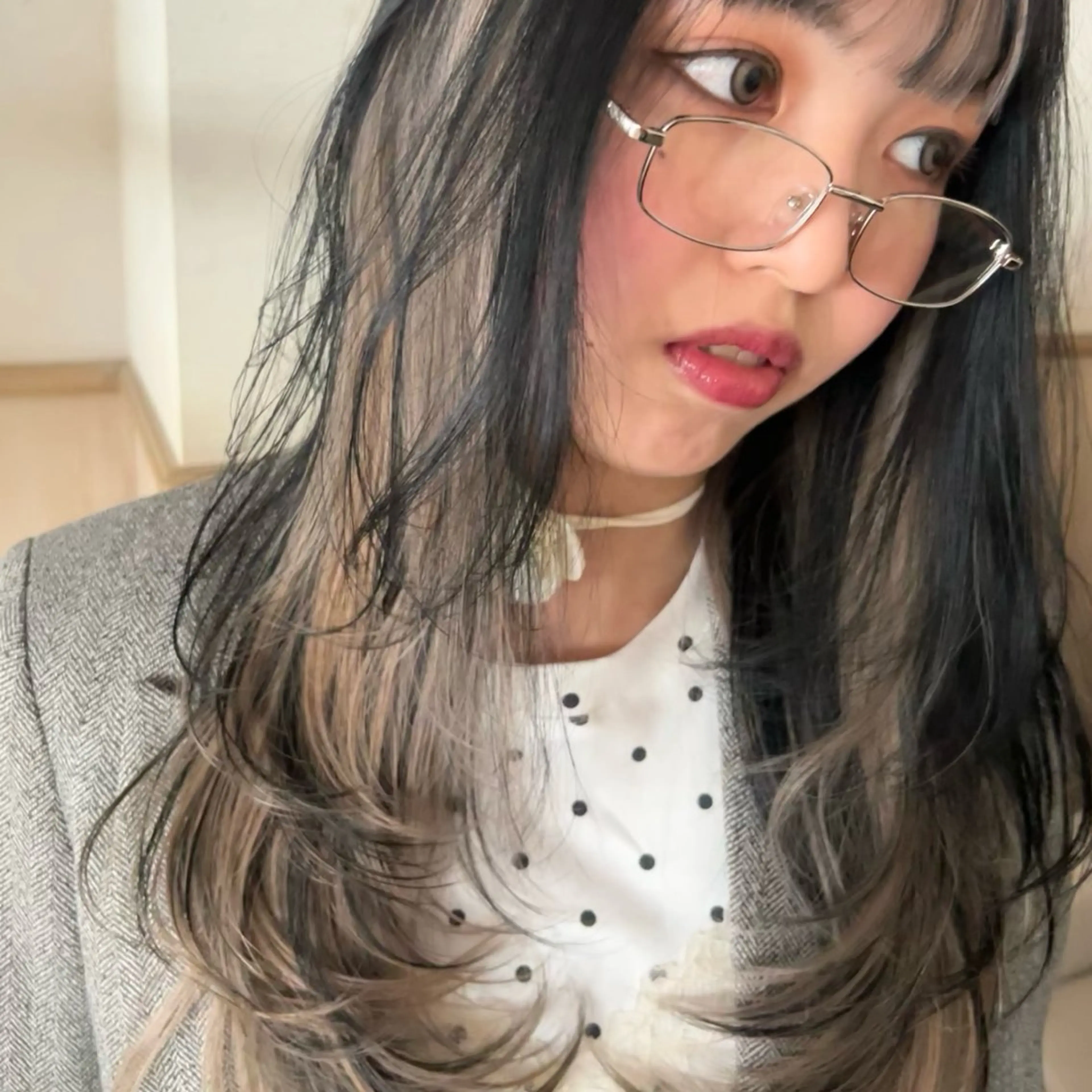 ロング カラー レイヤーカット 透明感カラー/ ニュアンスヘア🪽のヘアスタイル