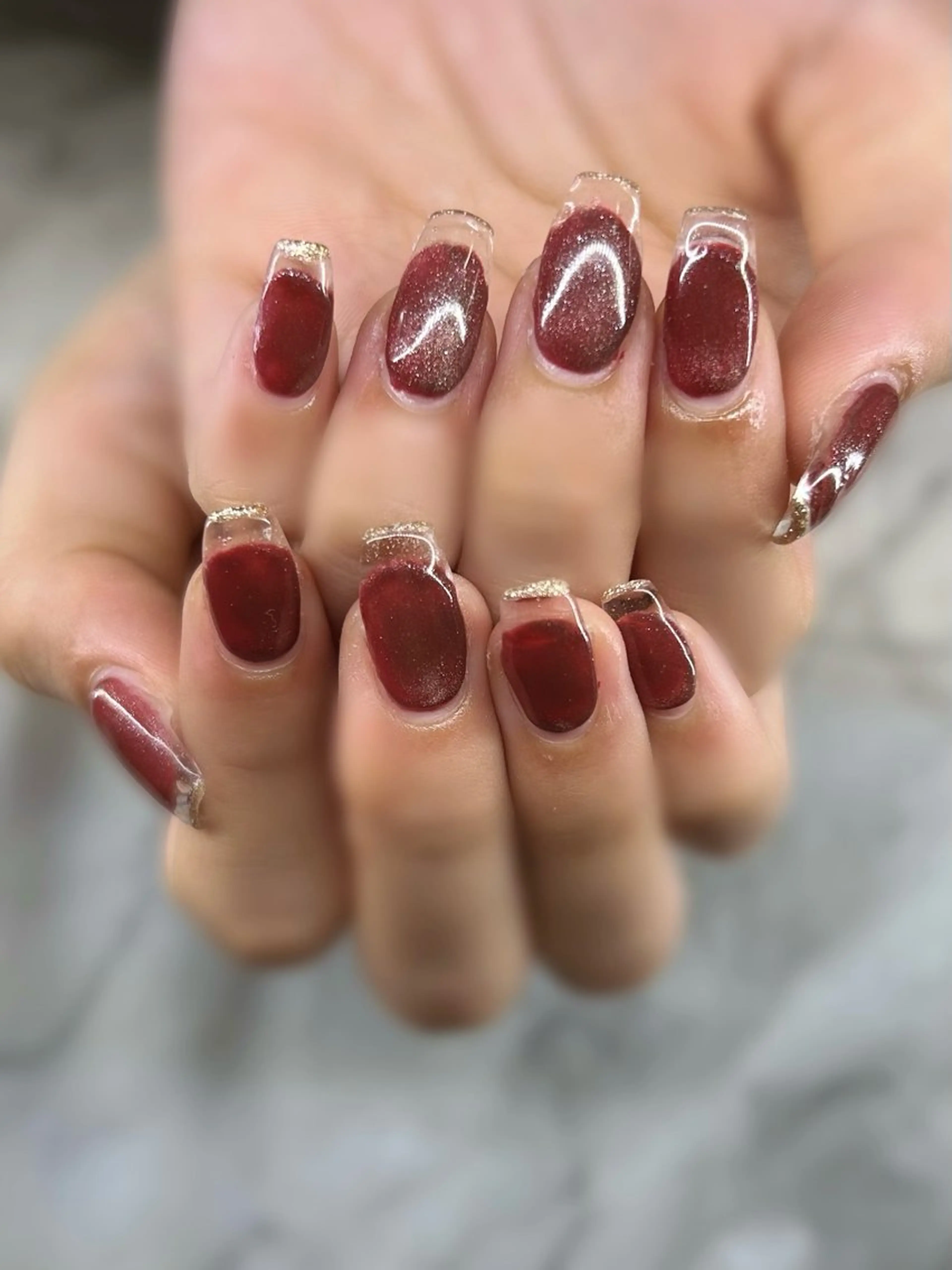 ネイル クリアネイル フレンチネイル 長さ出し専門HALE NAIL さとうのネイルデザイン