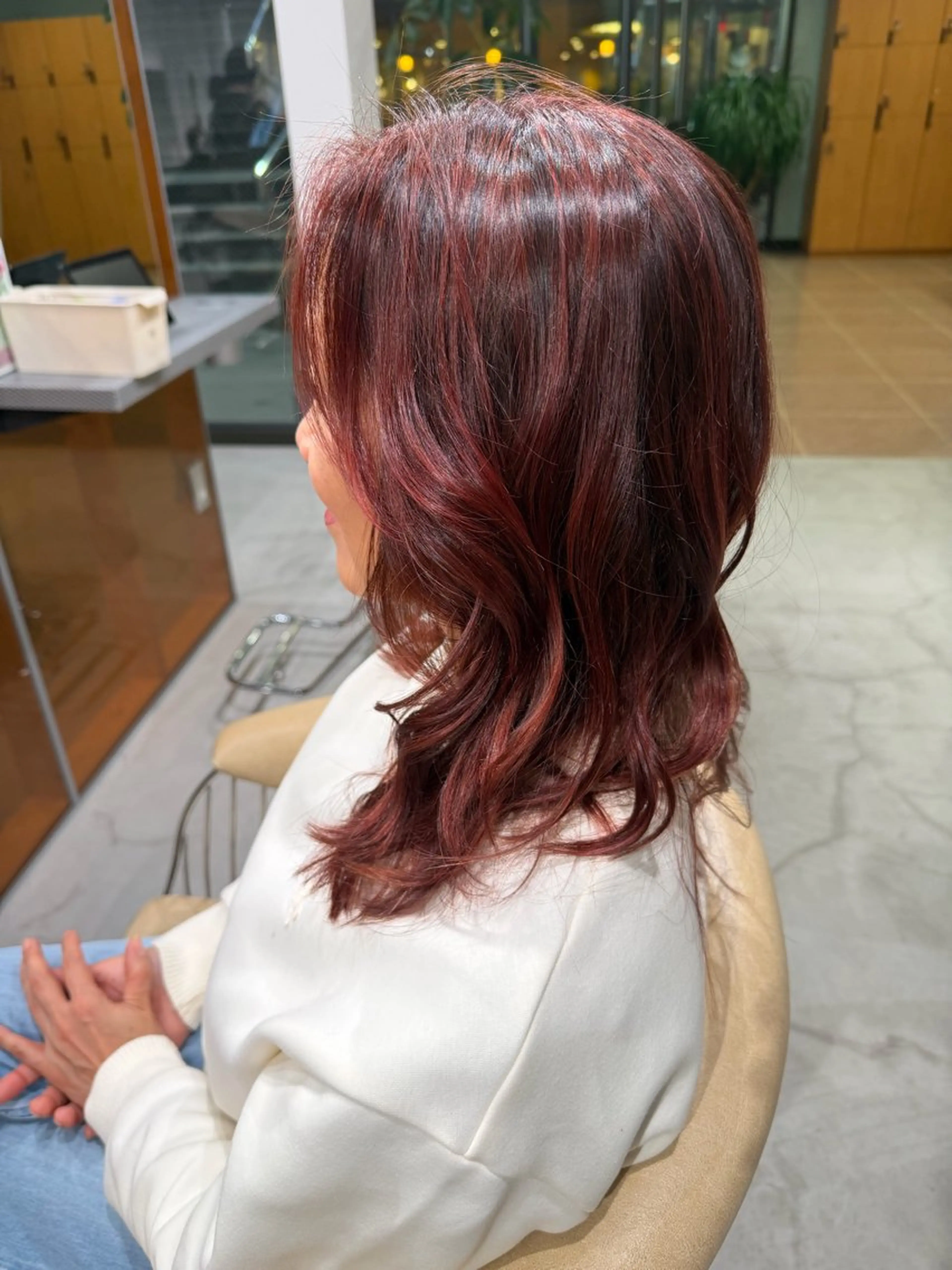 ロング カラー ハイライトカラー ハイライト ヘアカラー ハイライト/ブリーチ /綾華のヘアスタイル