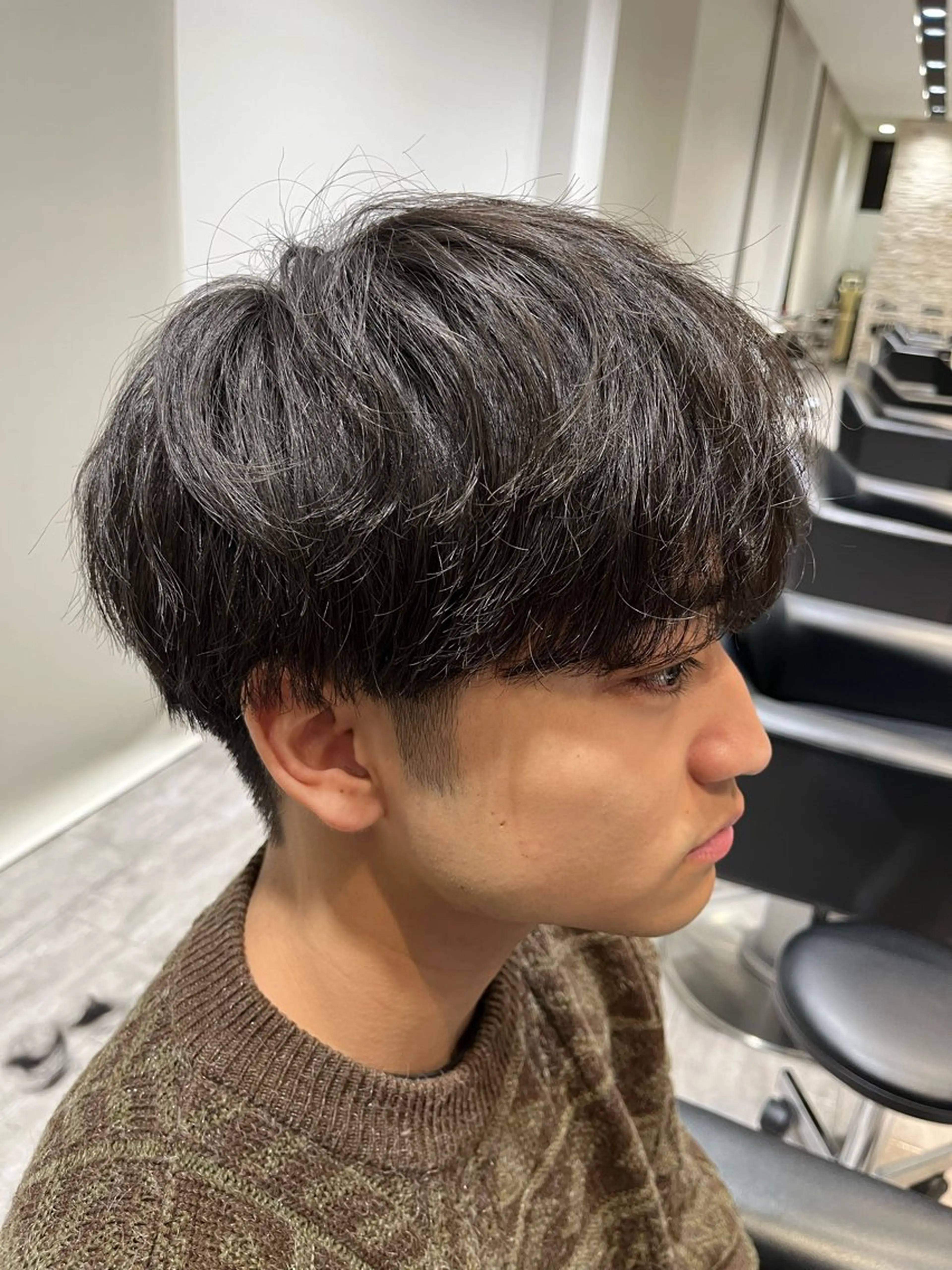 ショート メンズ マッシュ メンズパーマ 亀井 慎太郎のヘアスタイル