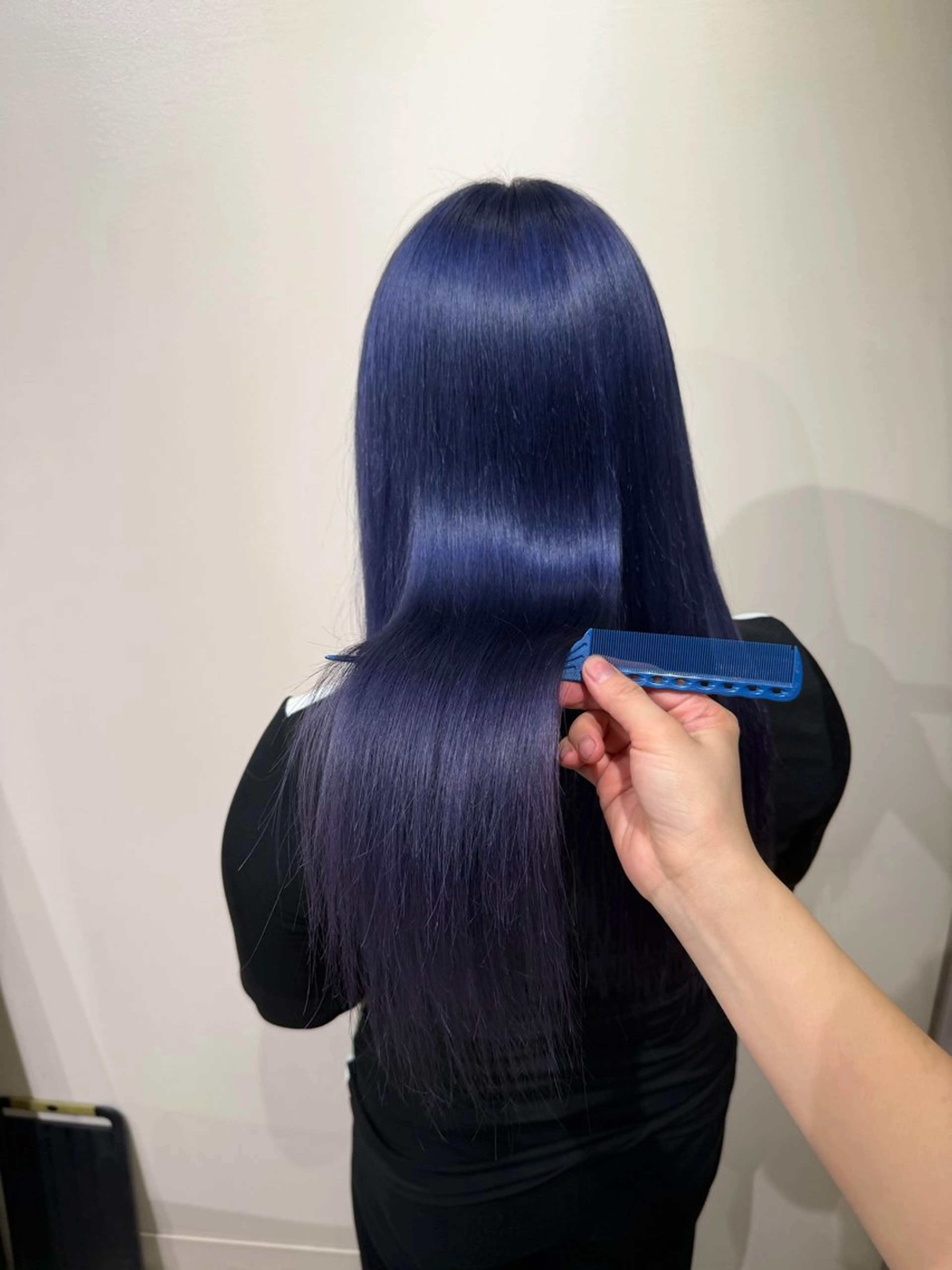 ロング カラー ブルーカラー ブルーバイオレット バイオレットカラー ヘアカラー 🦋美髪／エクステ 🦋アベイクミのヘアスタイル