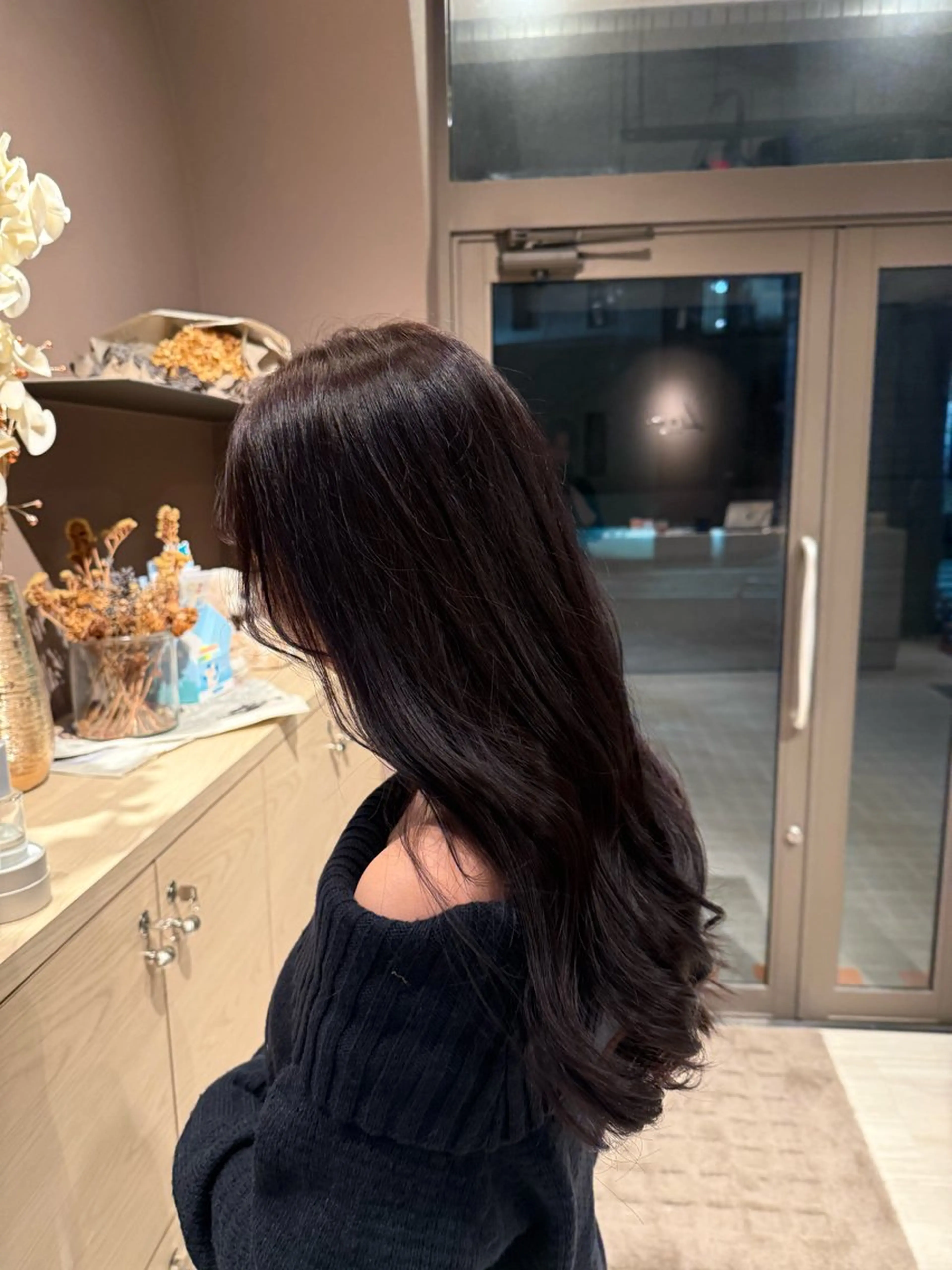 ロング カット ヘアカラー トリートメント Lien.AKI 透明感カラー🤍のヘアスタイル