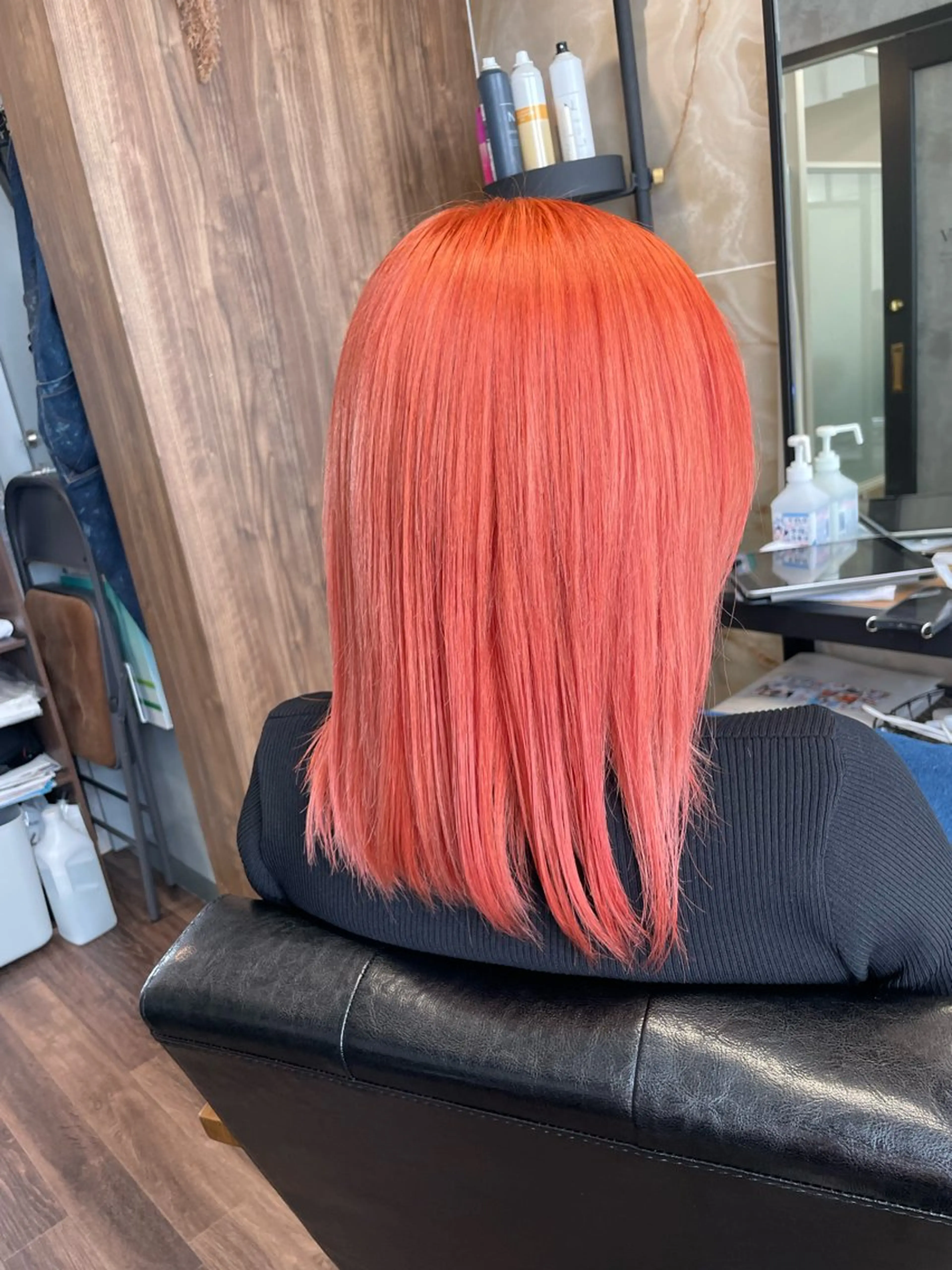 ミディアム カラー ヘアカラー トリートメント Lull (シェアサロンReco VIProom)所属・Lull1人美容室 バレイヤージュのヘアスタイル