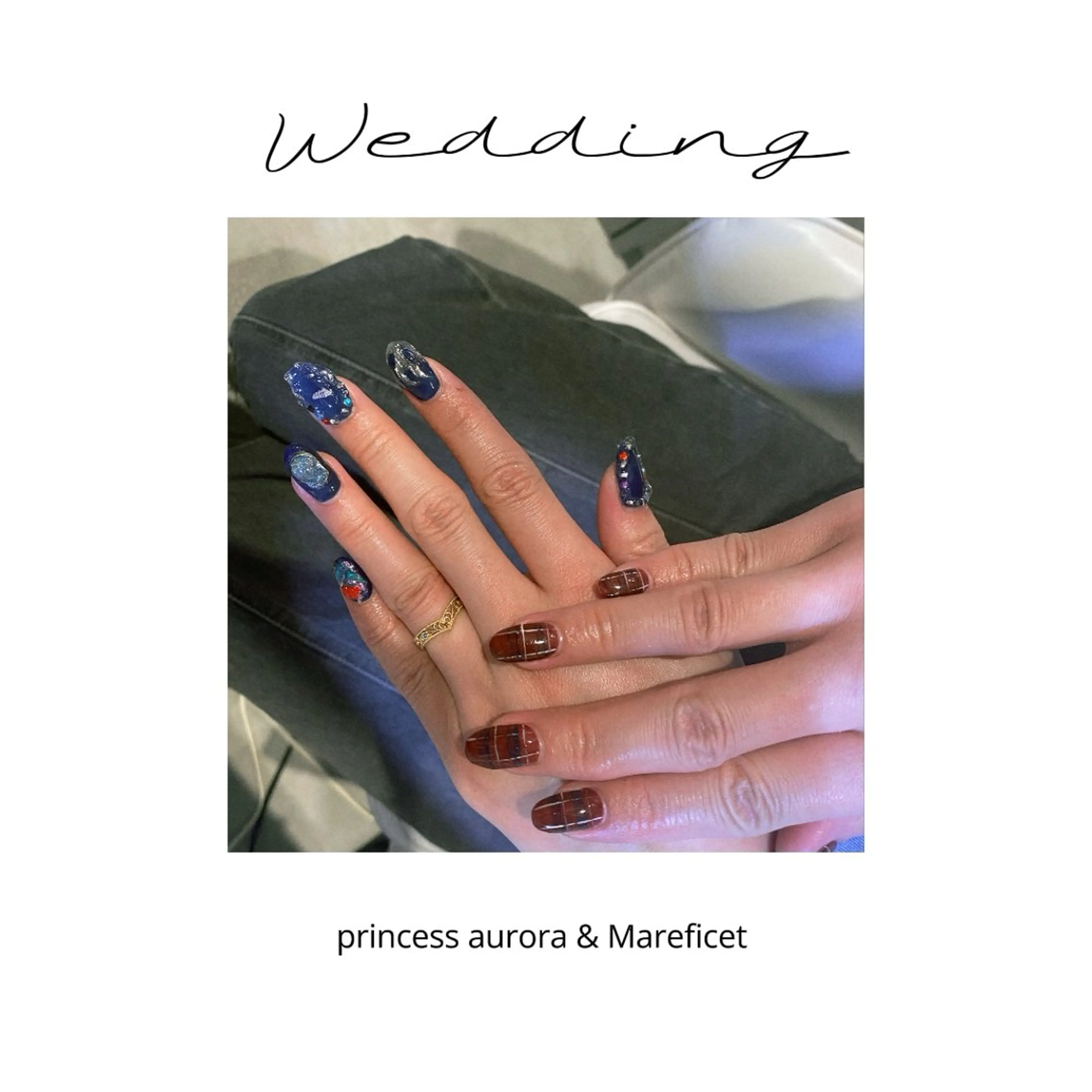 ネイル オーロラネイル 持ち込み free hug Hiromiのネイルデザイン