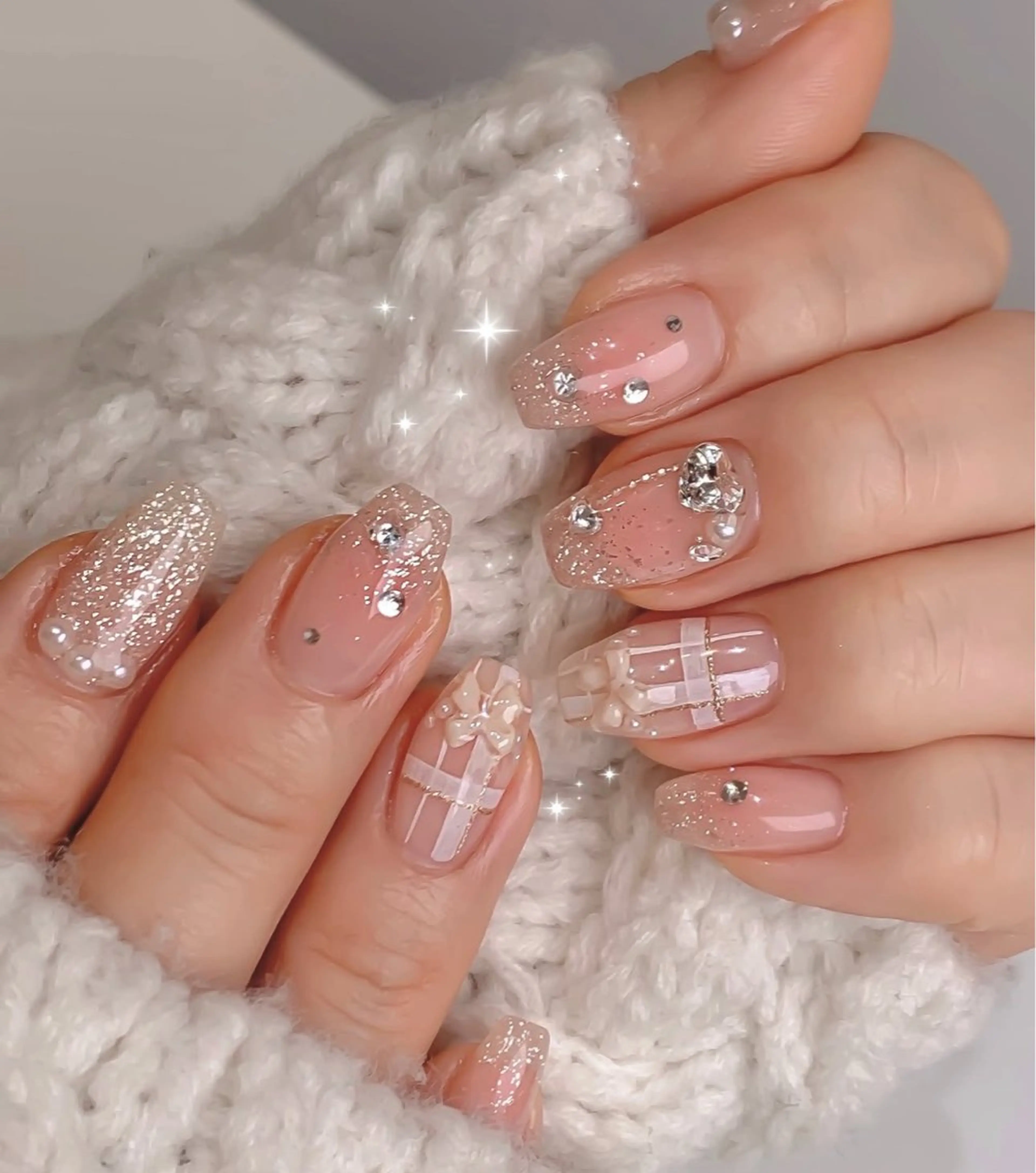 ネイル 🎀PG🩵 ネイルサロンのネイルデザイン