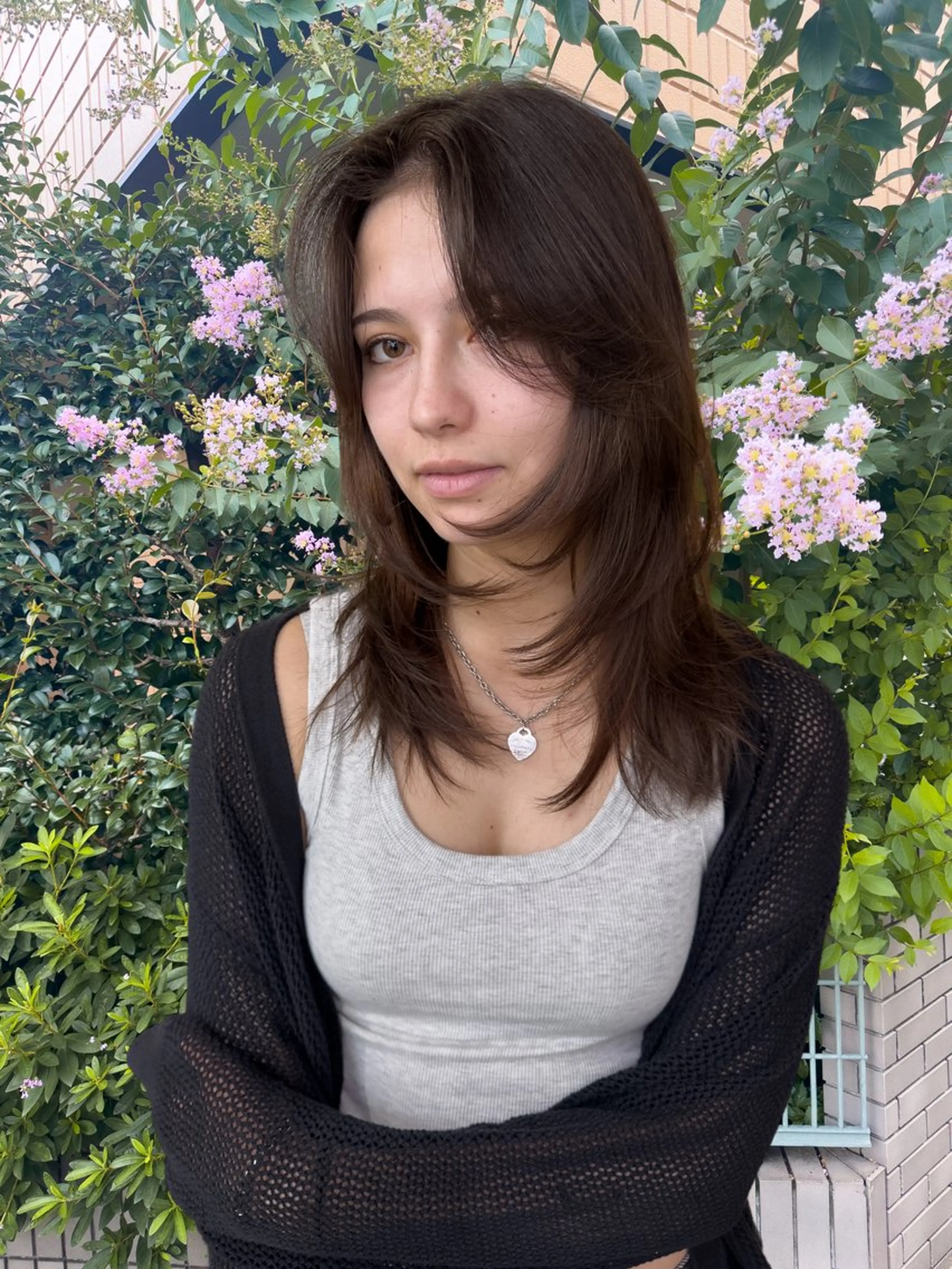 セミロング カラー レイヤーカット 縮毛矯正 髪質改善寺坂雄飛💐のヘアスタイル