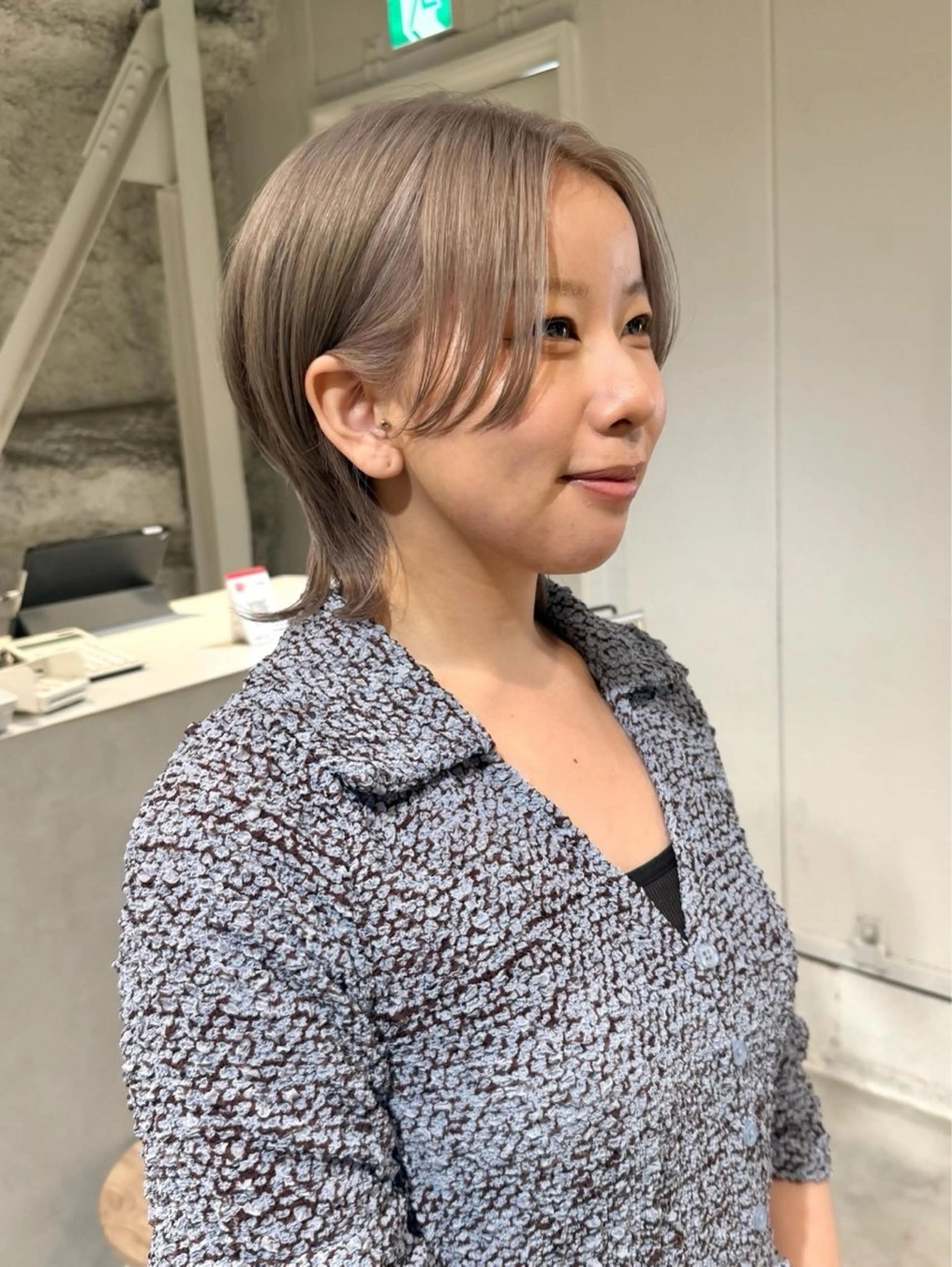 ショート カット ヘアカラー トリートメント 骨格診断で絶対可愛い ✨丸みショート✨凌弥のヘアスタイル