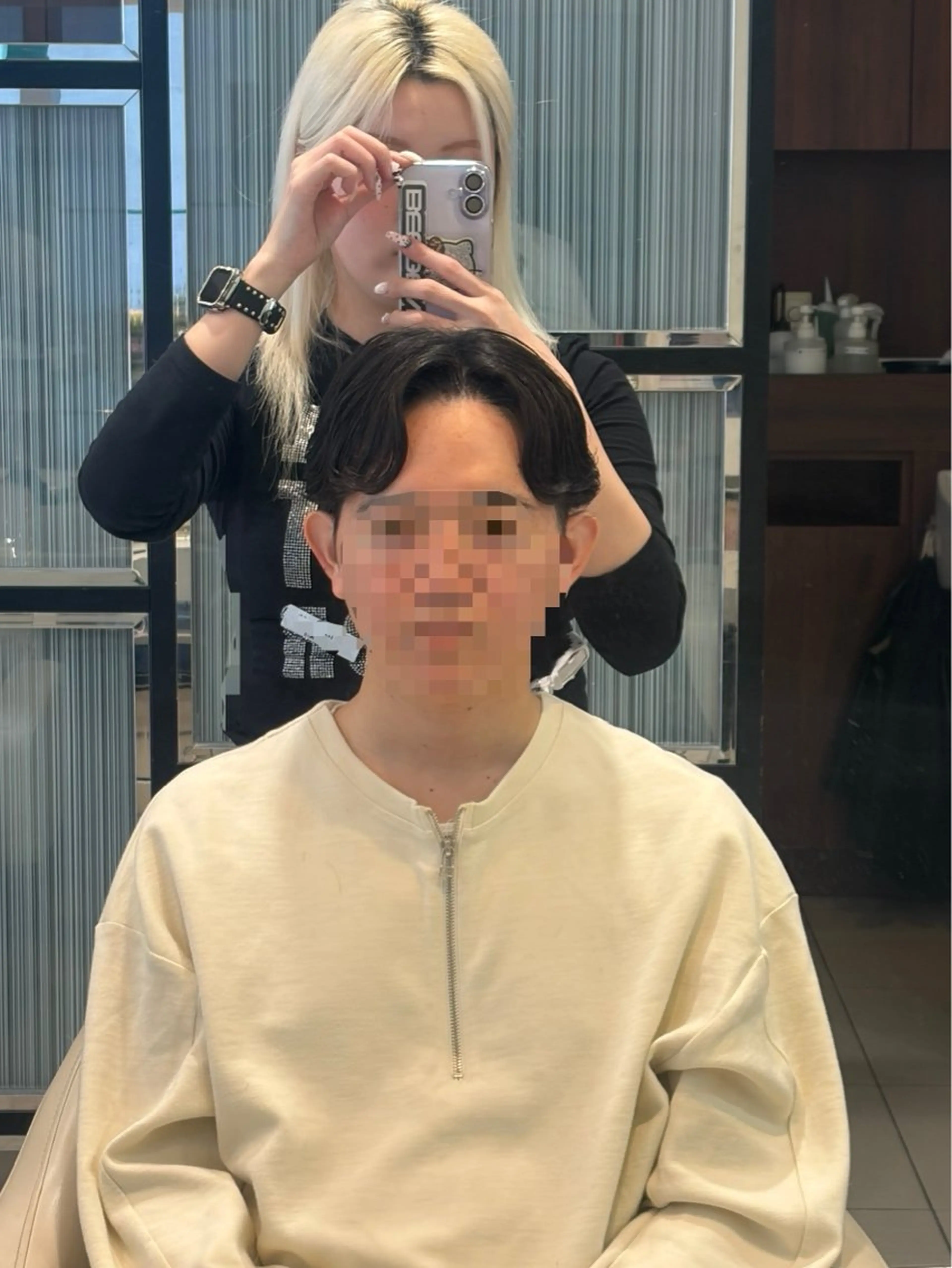 【前髪が上がらない人必見👀 】★メンズカット＋アップパーマ🪄¥11,000→¥6,300の写真