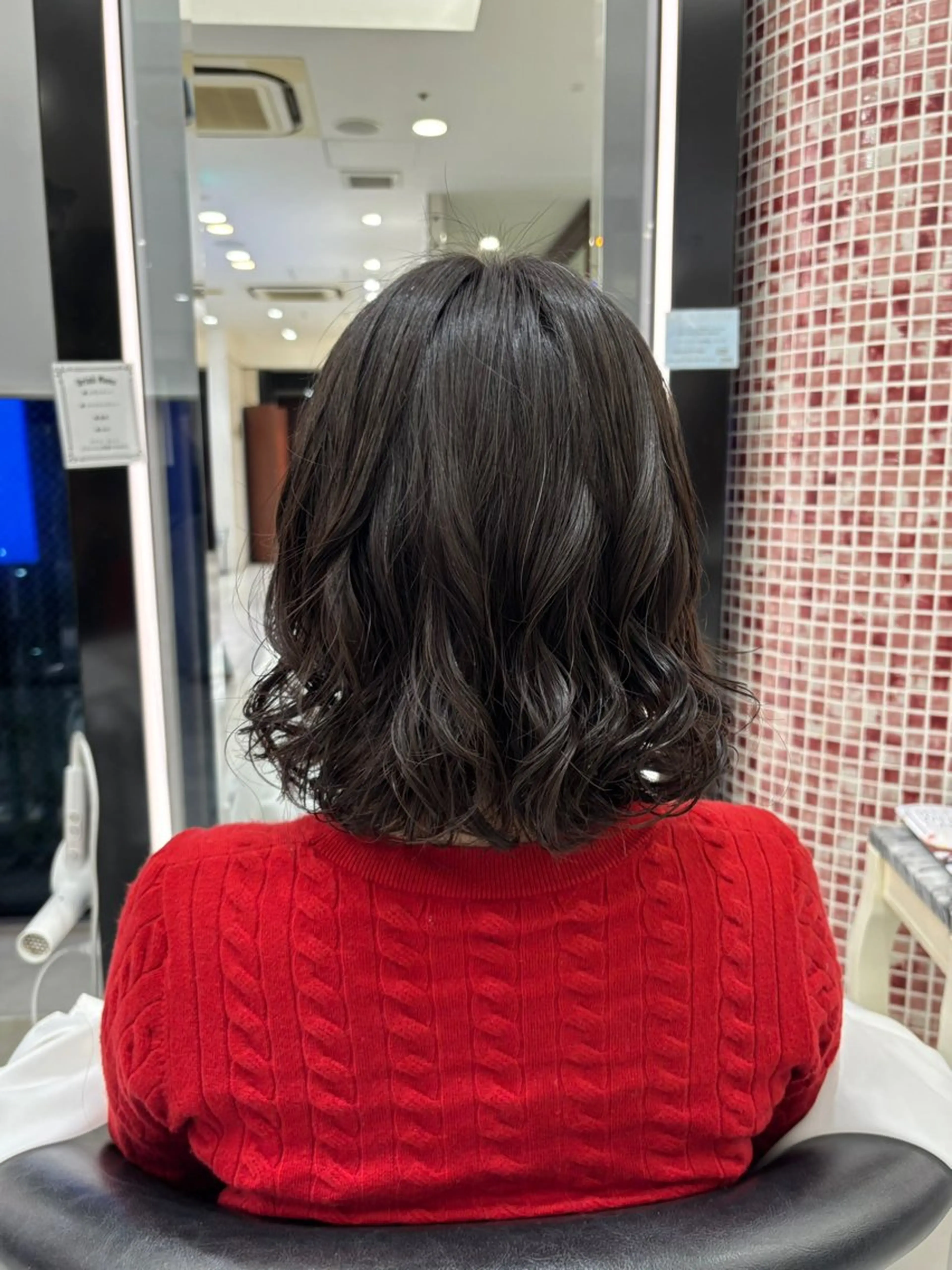 ミディアム パーマ ミディアムパーマ カット パーマ ボブパーマ 🌷ヨシカワハナコのヘアスタイル