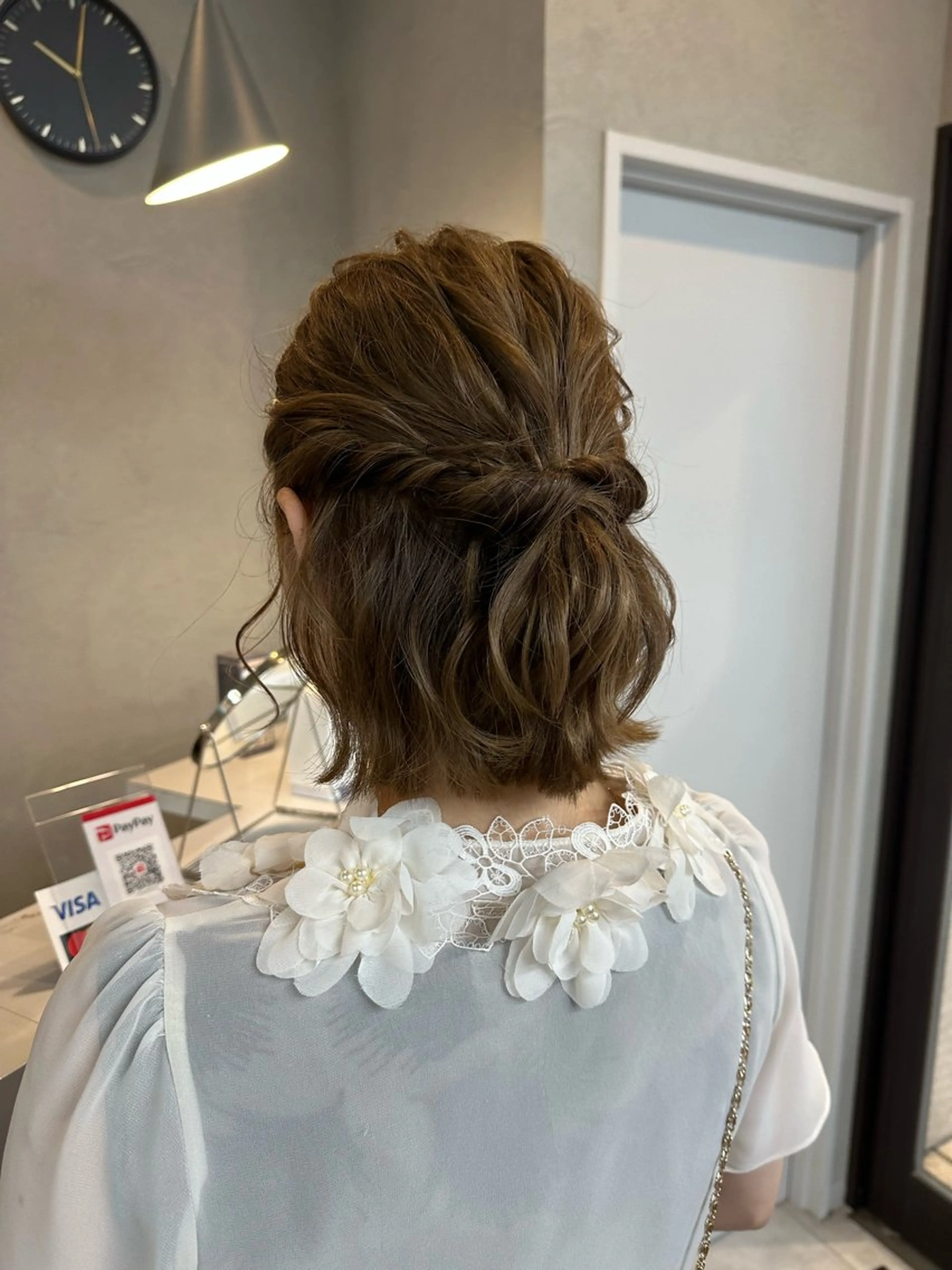 ヘアアレンジ ヘアセット りおん レイヤー/ベージュのヘアスタイル