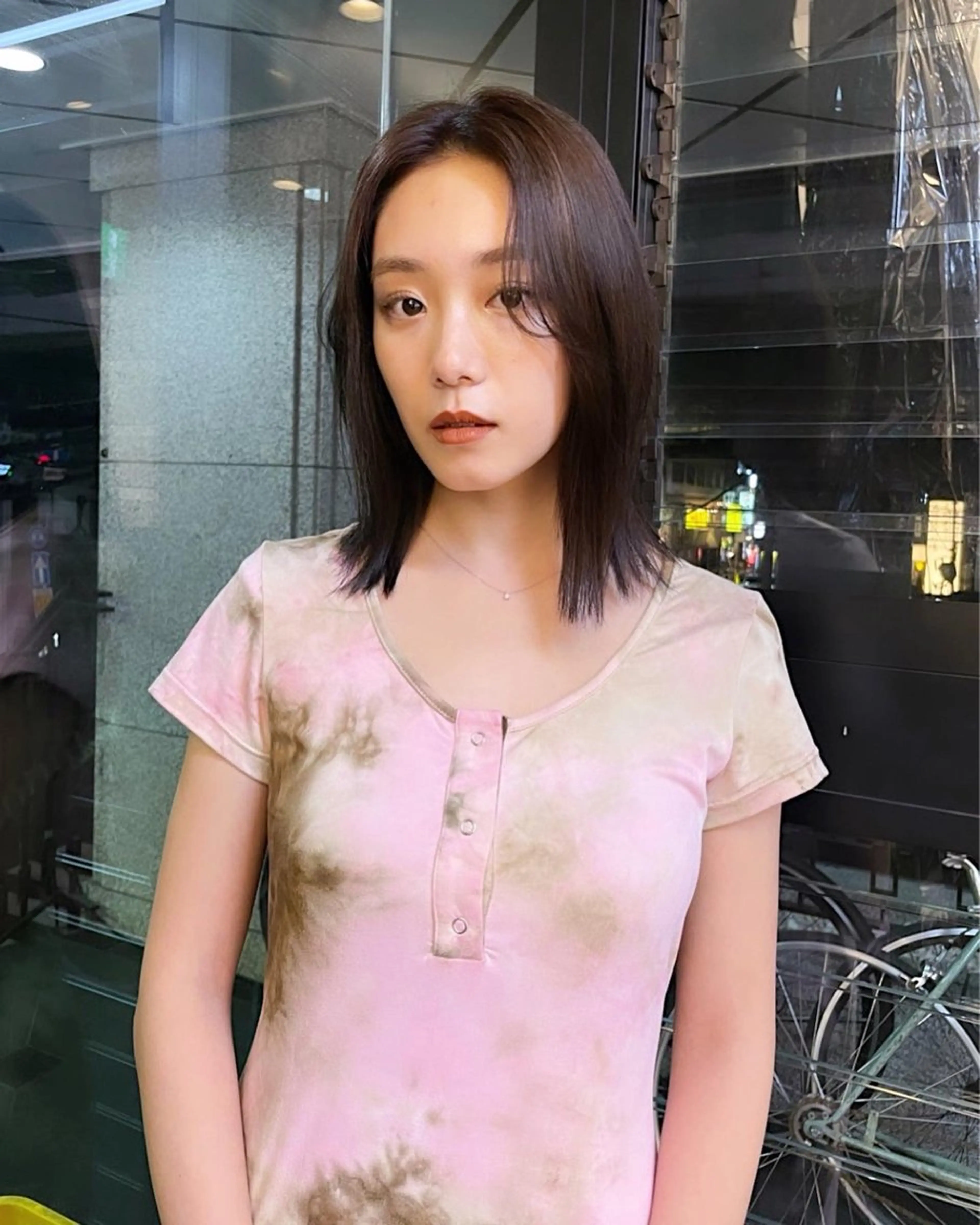 セミロング Zina難波/ 韓国ヘア🐰mikuのヘアスタイル