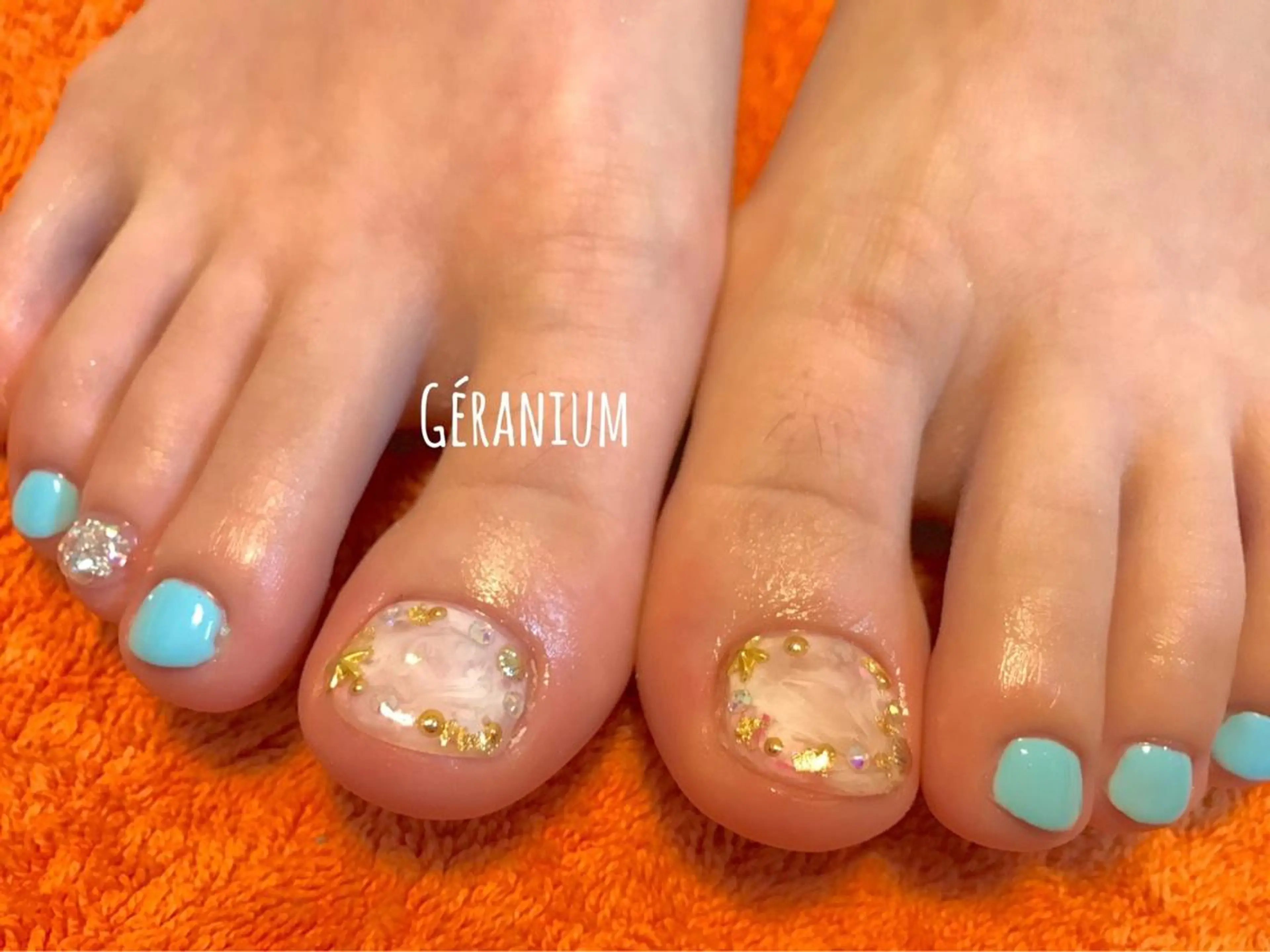 ネイル フットネイル GéRanium Harukaのネイルデザイン