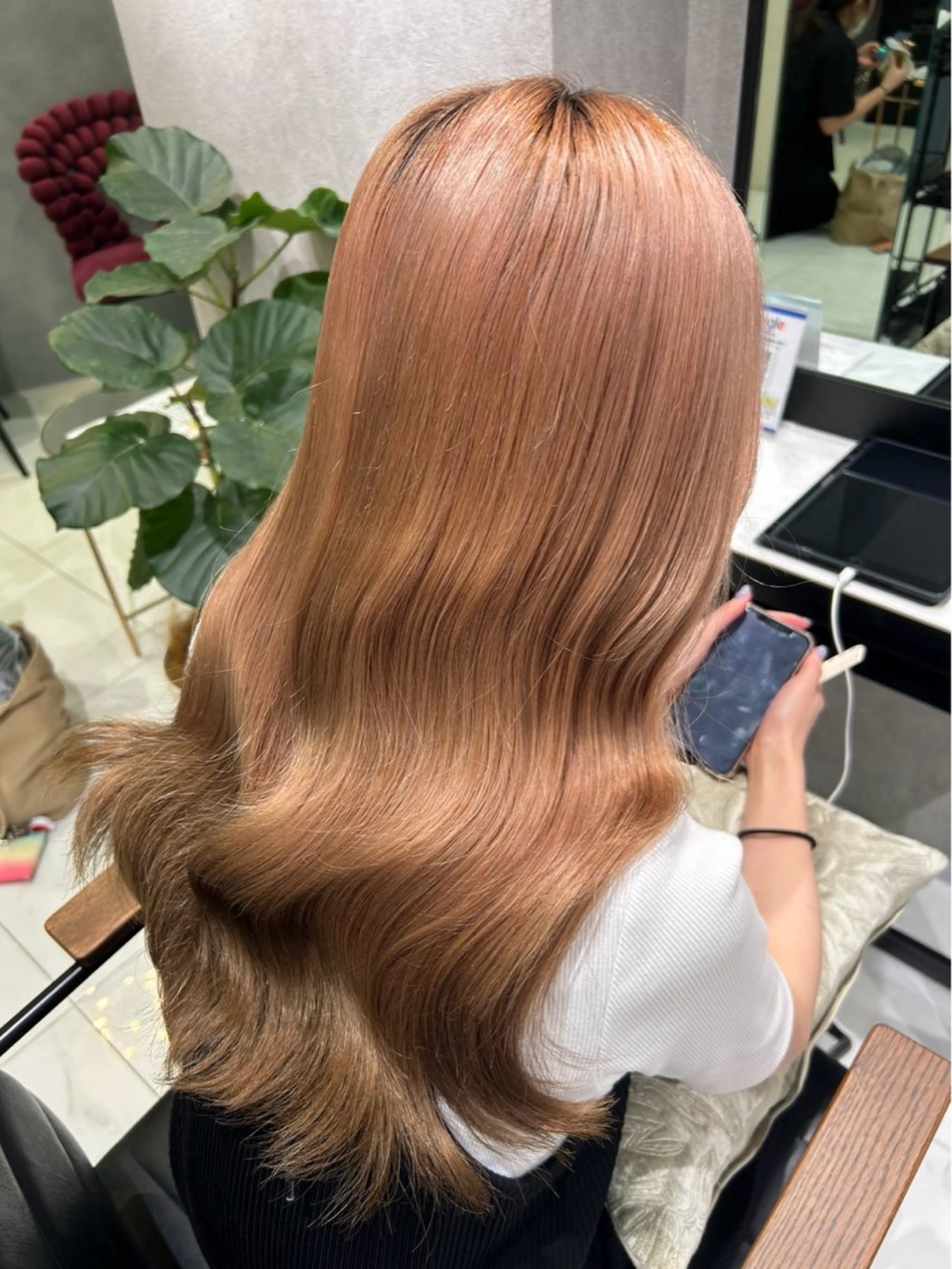 ロング 艶ブラウン/赤み消し /盛れる顔周りのマツエク・マツパデザイン