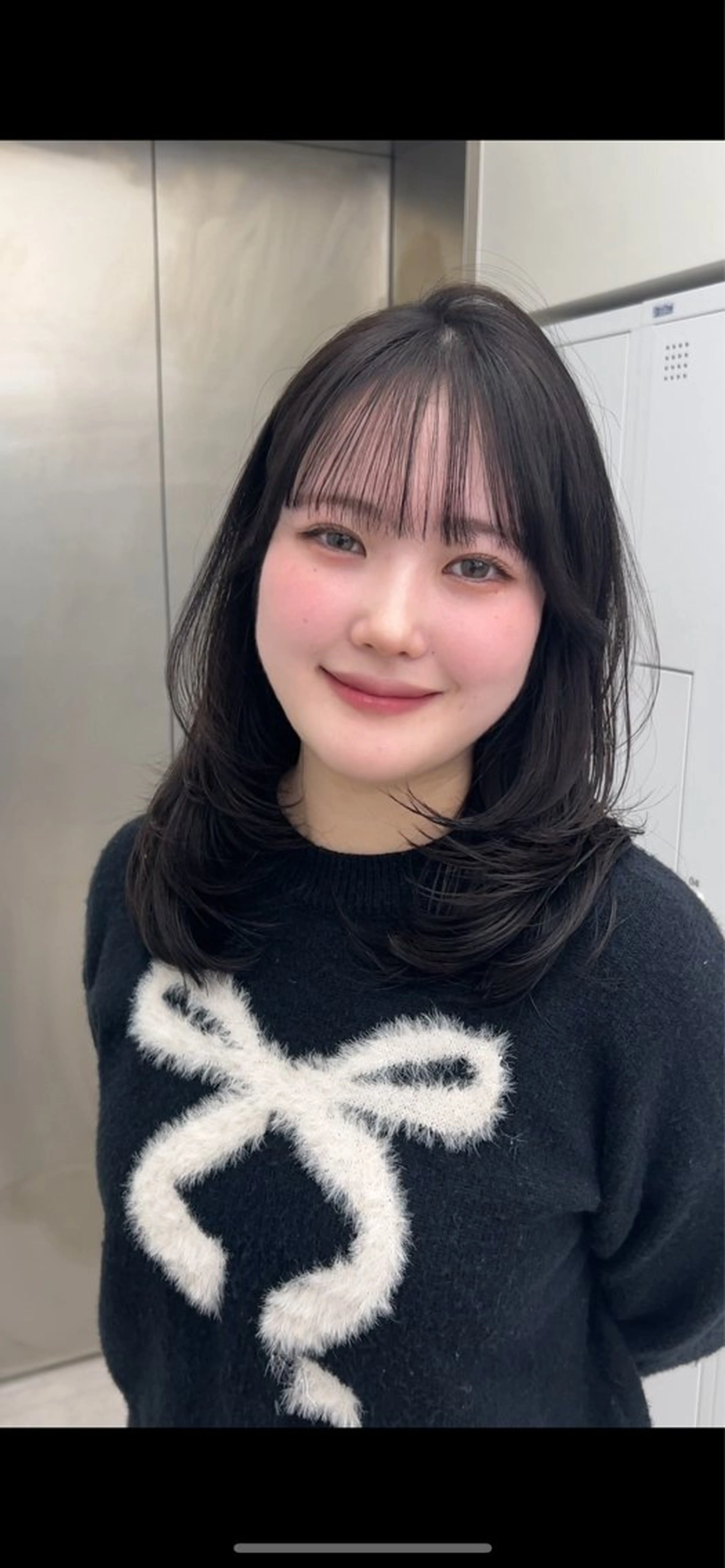 ミディアム カラー カット ヘアカラー トリートメント 心斎橋/似合わせ カット/ヘアセットのヘアスタイル