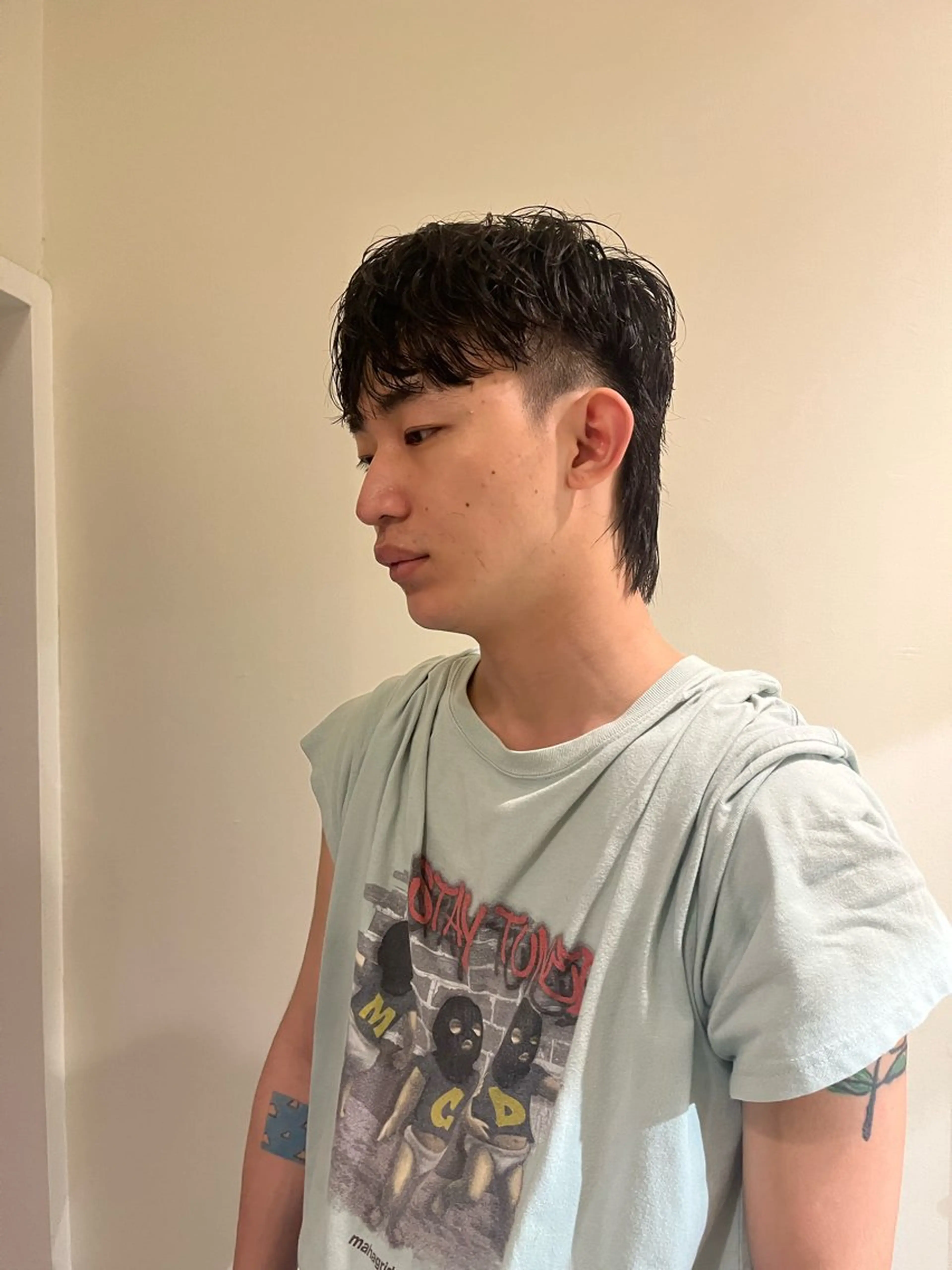 メンズ メンズ韓国風 メンズウルフカット ウルフカット カット ヘッドスパ 🦮shiori アイドルオタク🦮のヘアスタイル