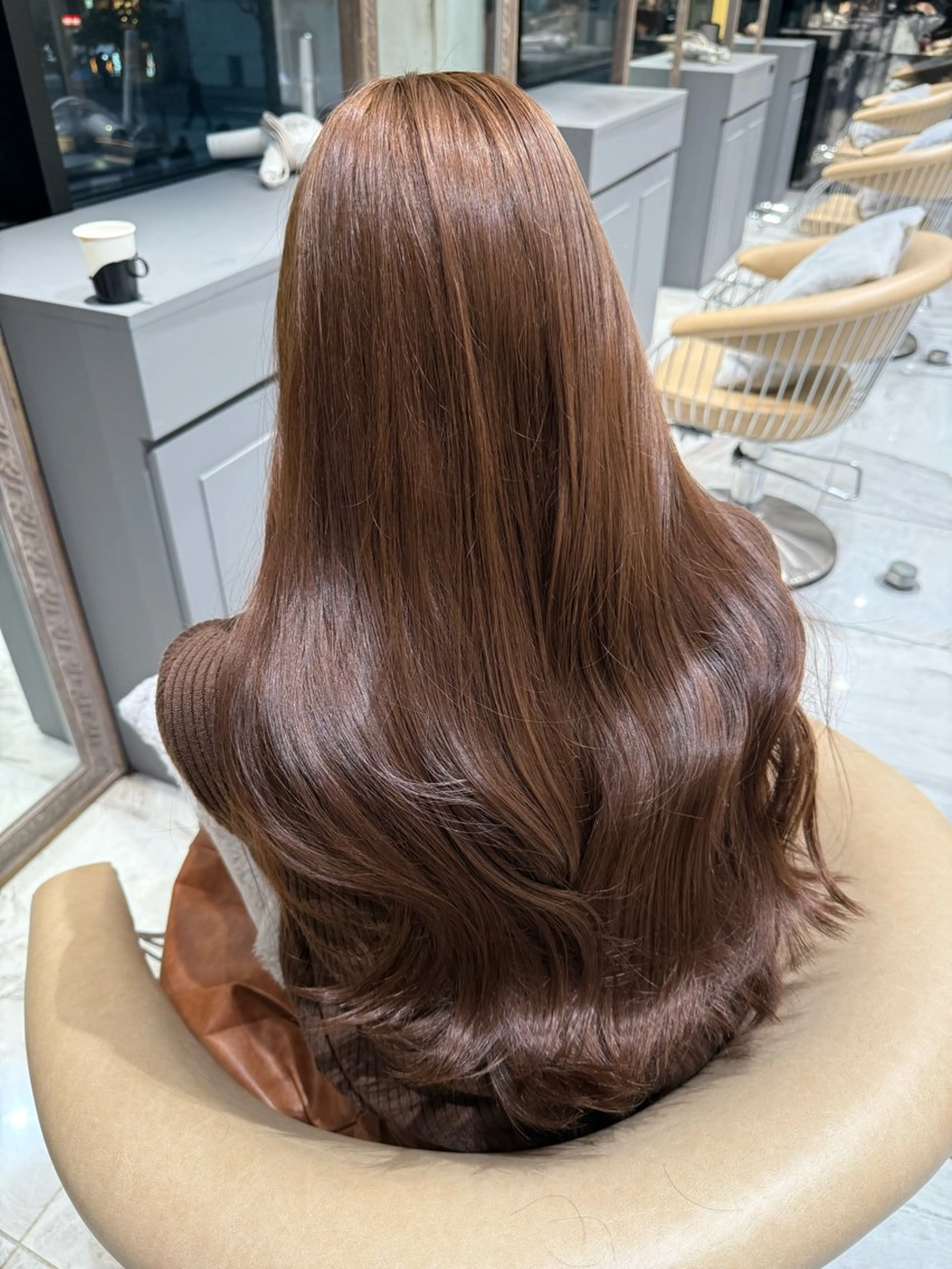 カラー ブリーチ ヘーゼル ヘアカラー 美髪縮毛矯正/ 髪質改善/AYARIのヘアスタイル