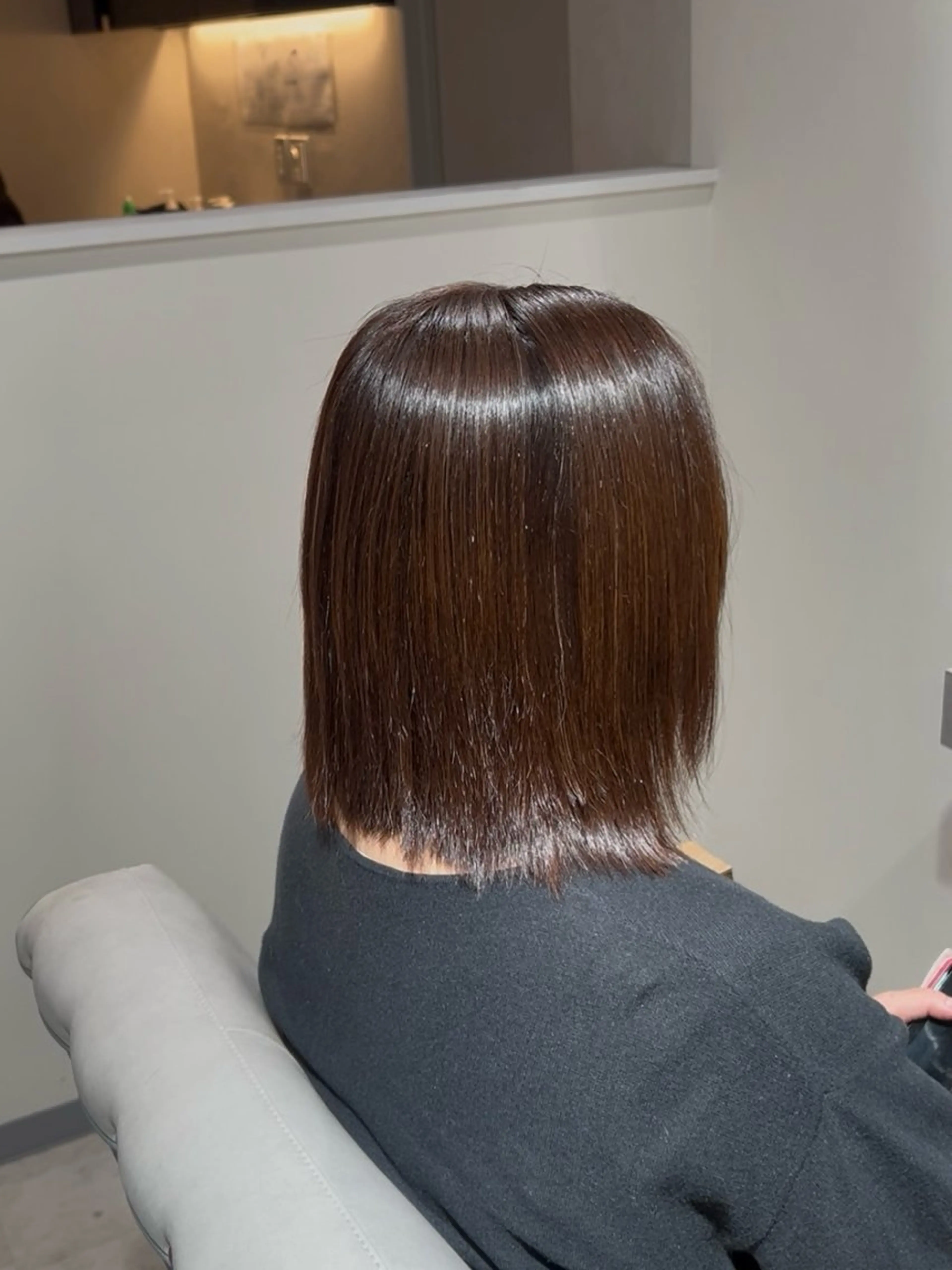 ミディアム 縮毛矯正 カット 縮毛矯正 elpis 長嶋零のヘアスタイル