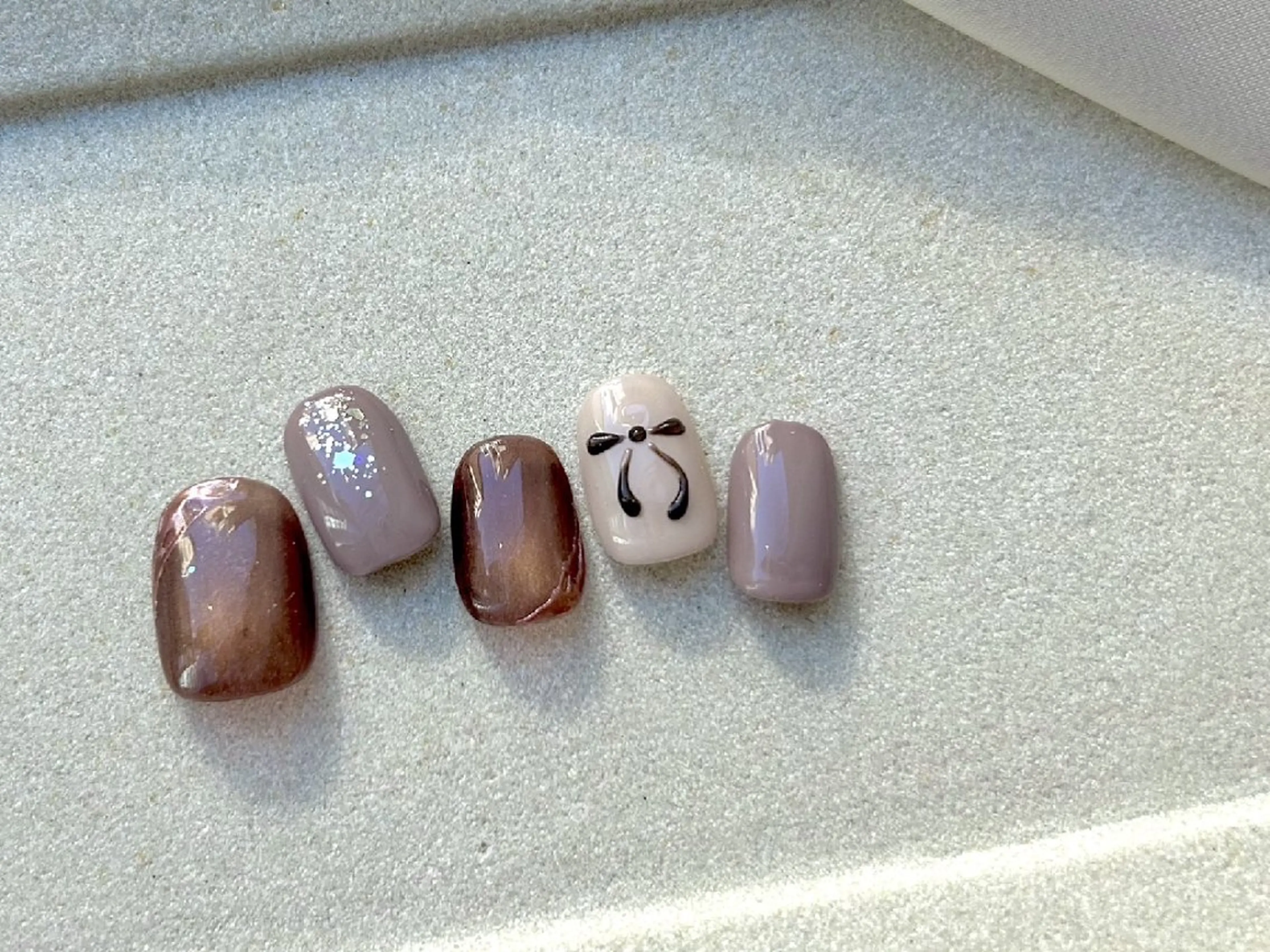 ネイル アートネイル 持ち込み ニュアンスネイル ハンドネイル Richer  ~nail & eyebeauty ~所属・ai のネイルデザイン