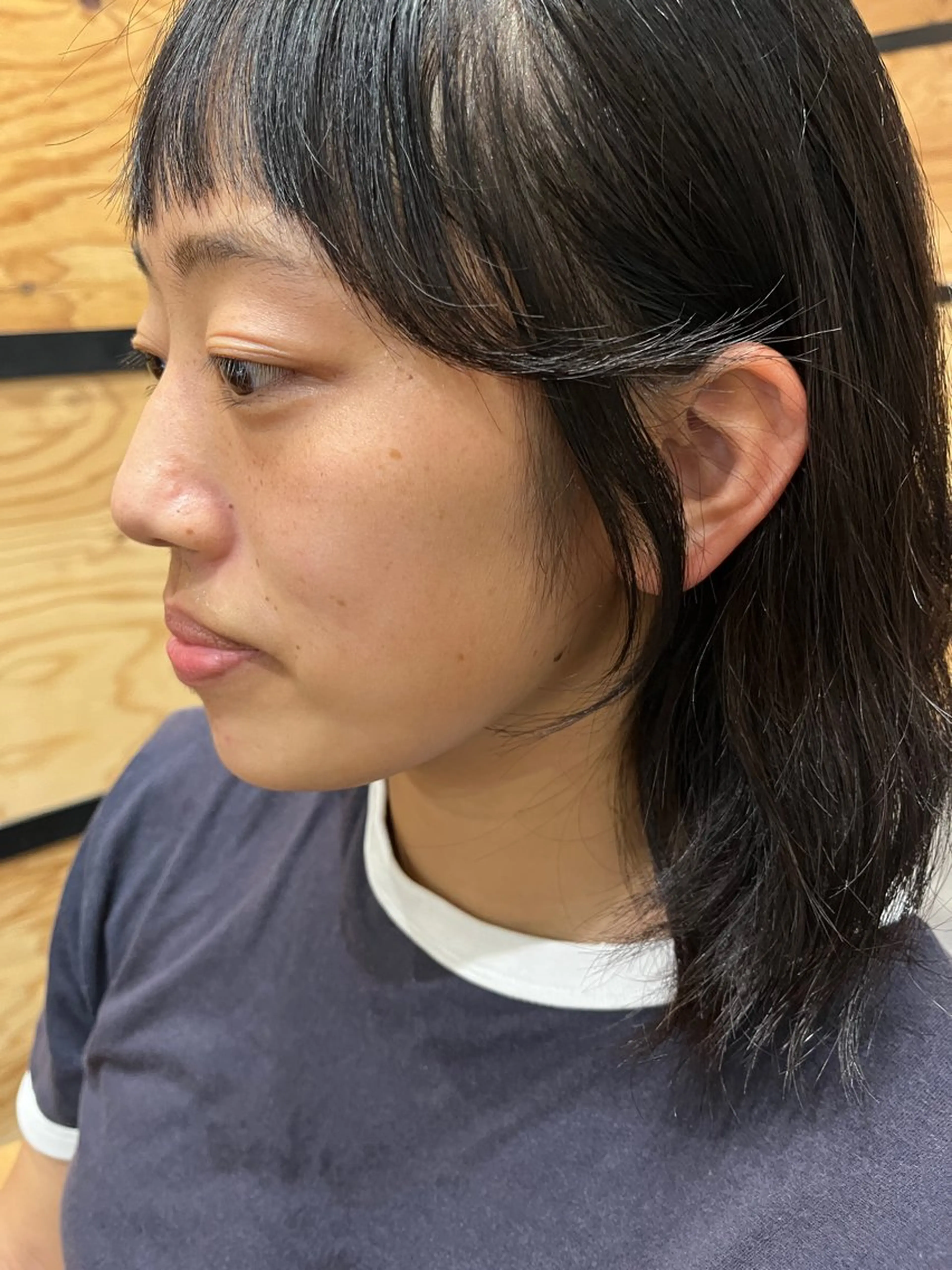 セミロング カラー 久木原 ゆりのヘアスタイル