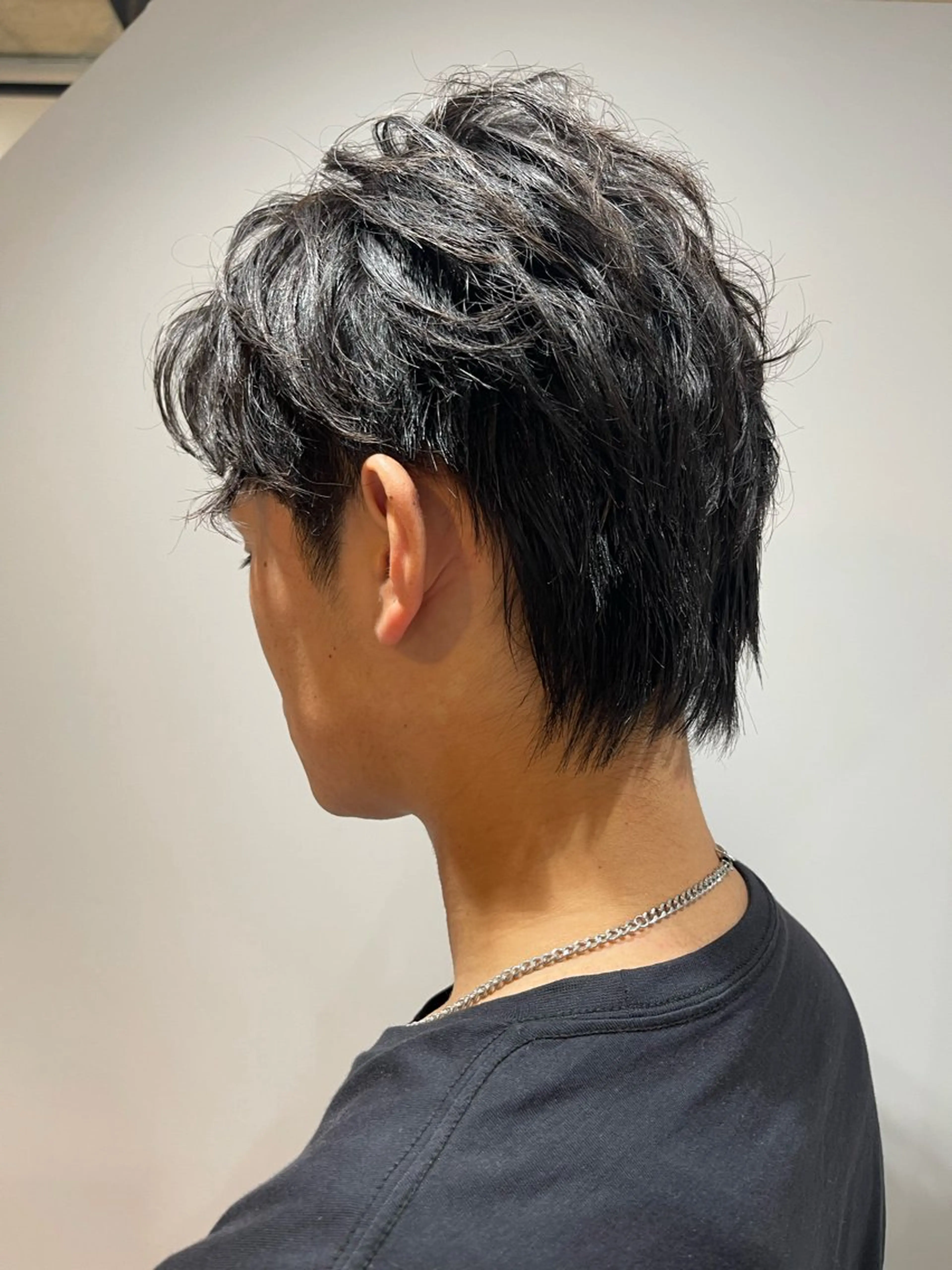 ショート メンズ センターパート メンズウルフカット ウルフカット 林 亮太/ メンズ/メンズパーマのヘアスタイル