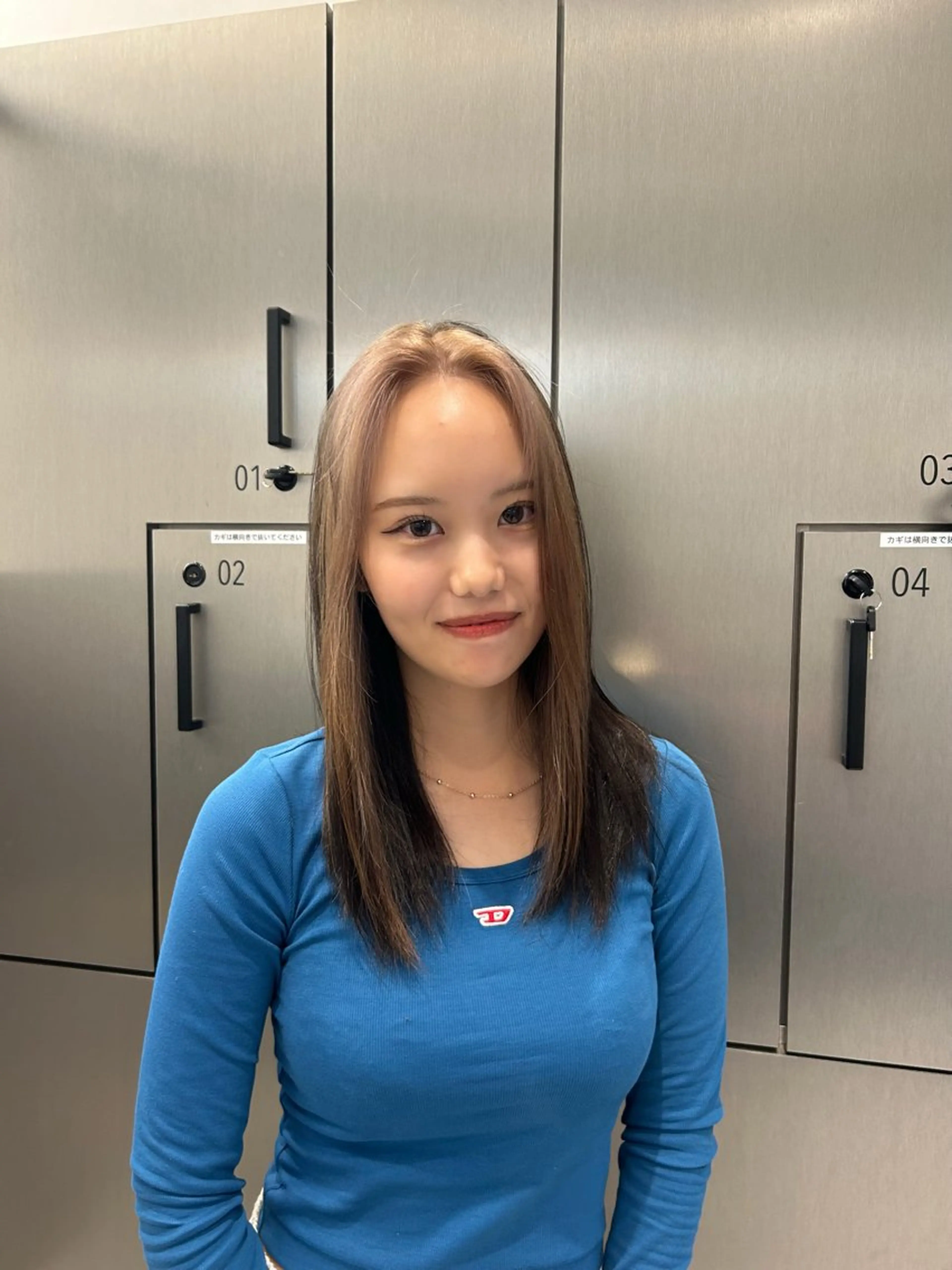 ロング ミストバング 大人レイヤー/艶美髪 🇺🇸TOMONAのヘアスタイル