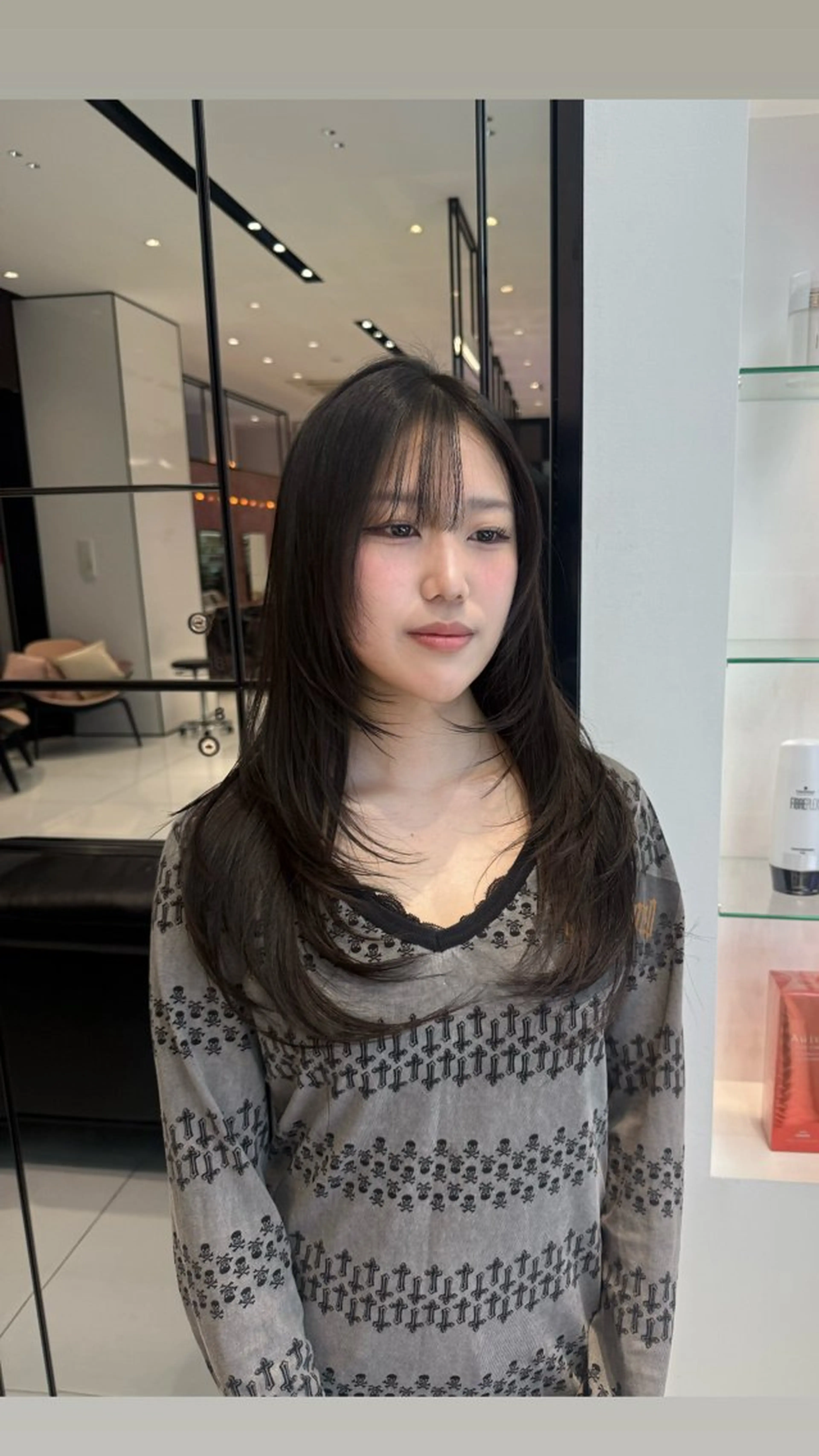 ロング ハッシュカット レイヤーカット カット keen吉祥寺🐆 レイヤー/NAO🩶のヘアスタイル
